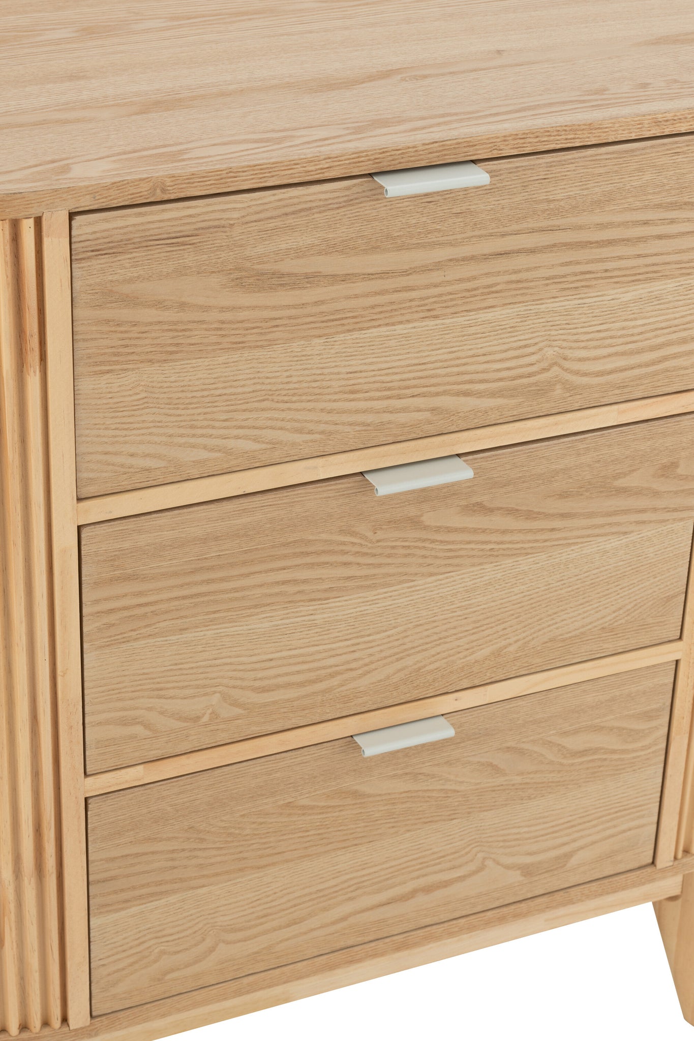 Armoire de rangement Arrondie MDF/Bois de pin - J-LINE