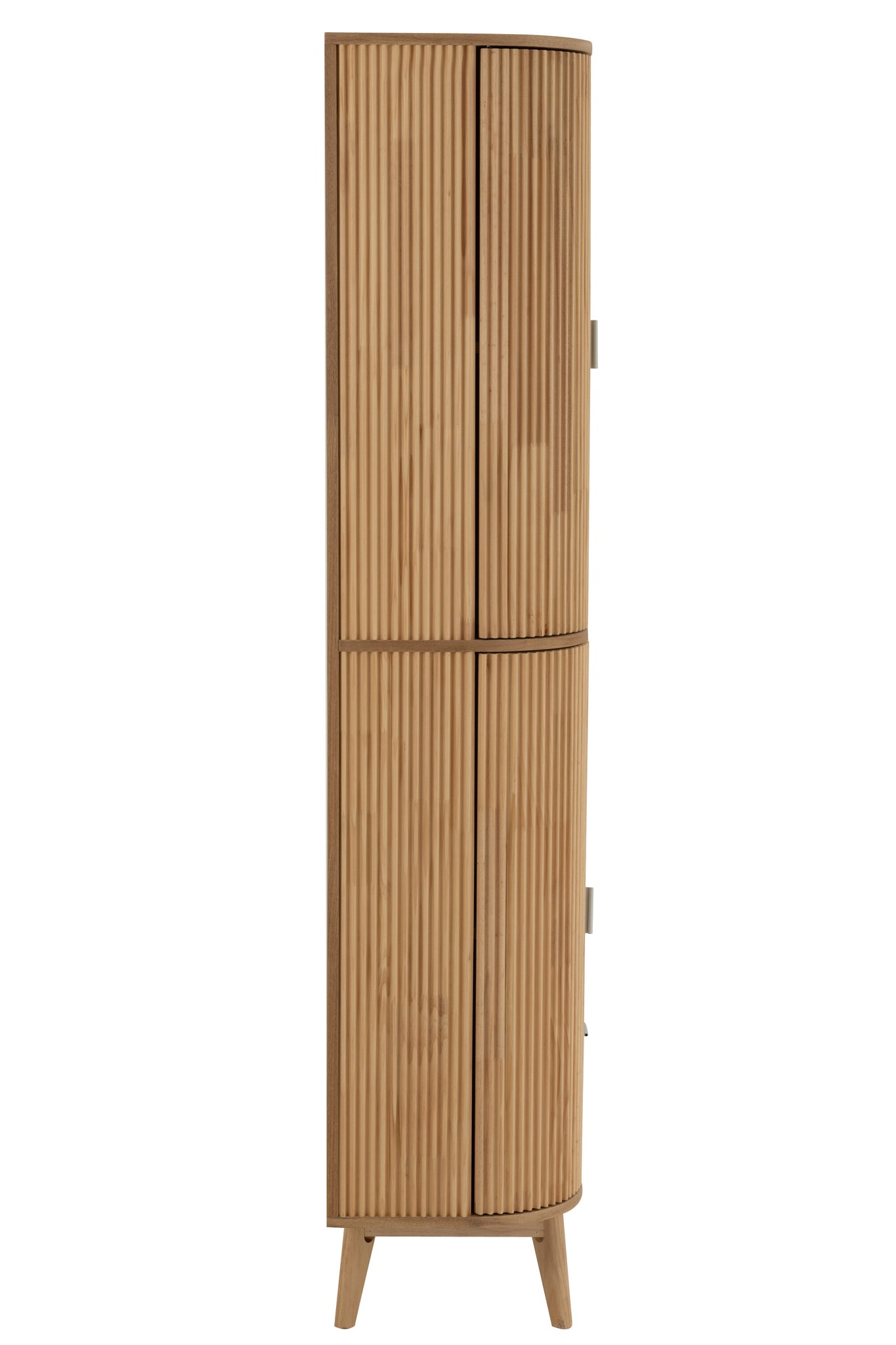 Armoire de rangement arrondie MDF/Bois de pin - J-LINE