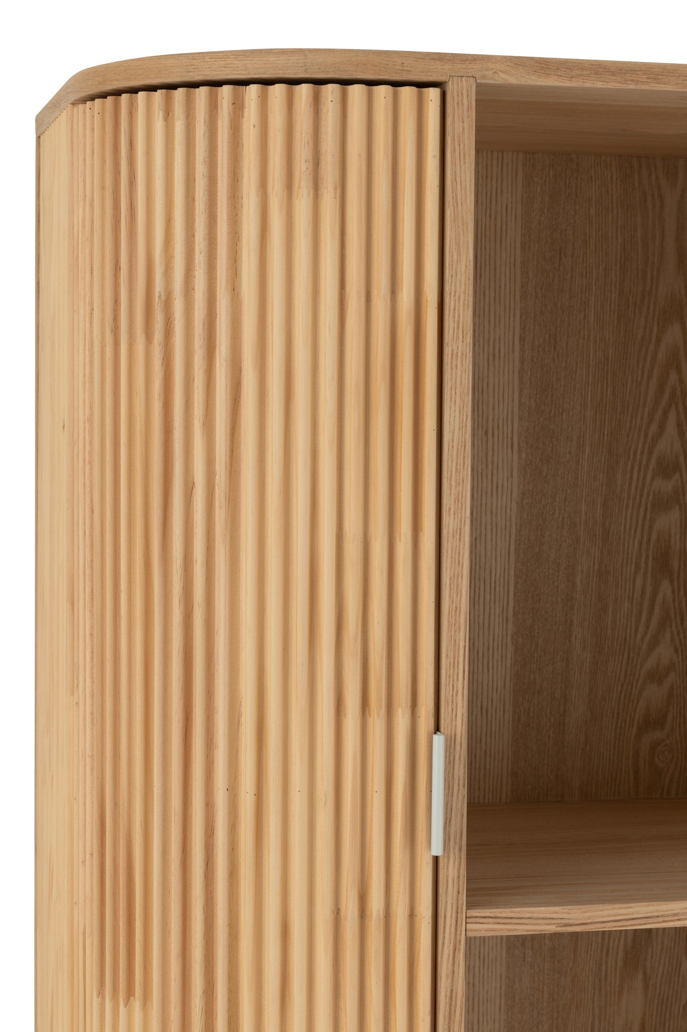 Armoire de rangement arrondie MDF/Bois de pin - J-LINE