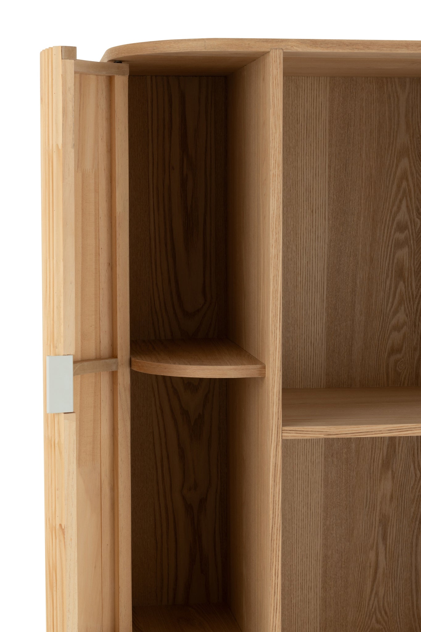 Armoire de rangement arrondie MDF/Bois de pin - J-LINE