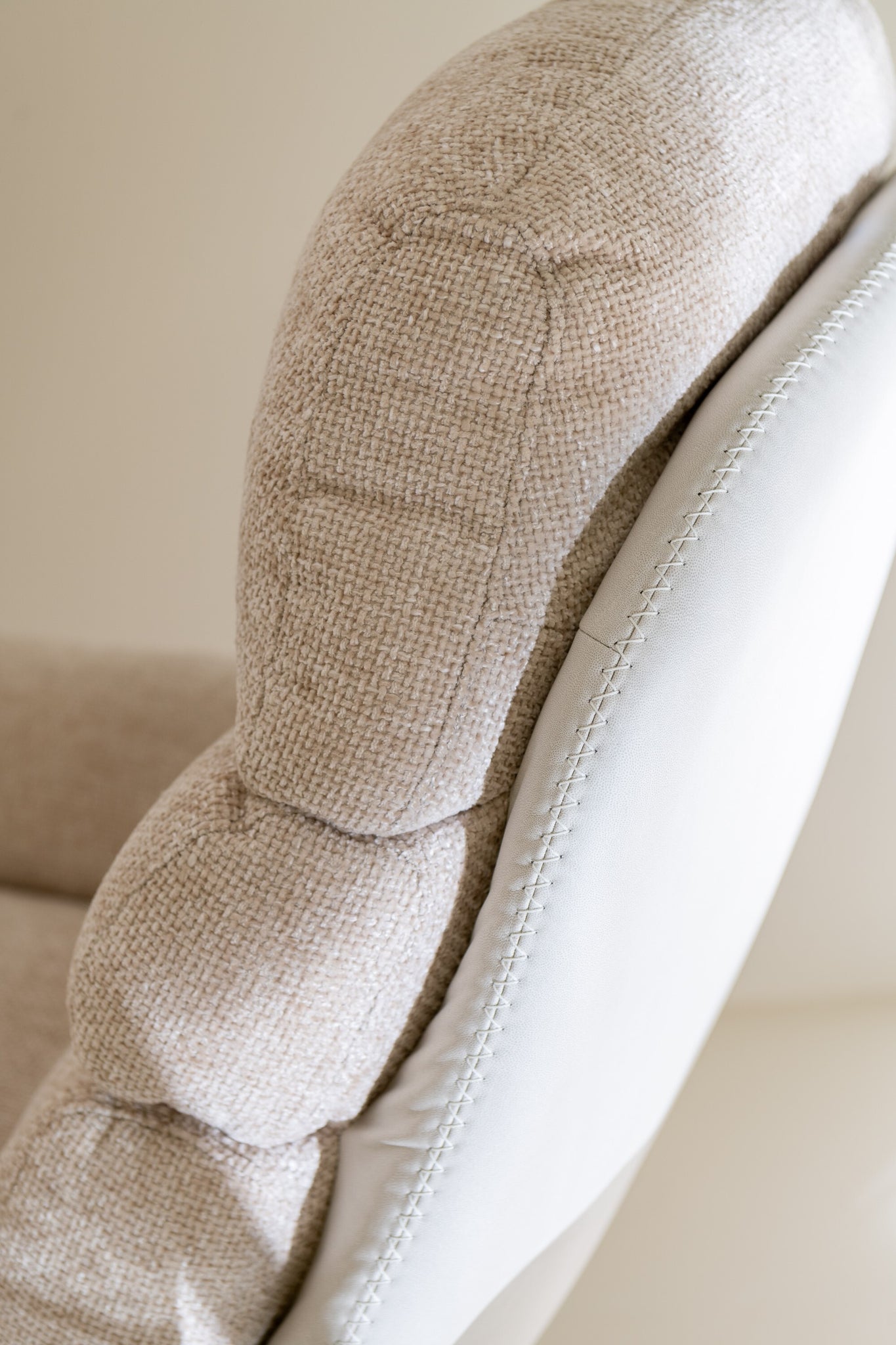 Fauteuil relax + repose-pieds - J-LINE - ÉPUISÉ