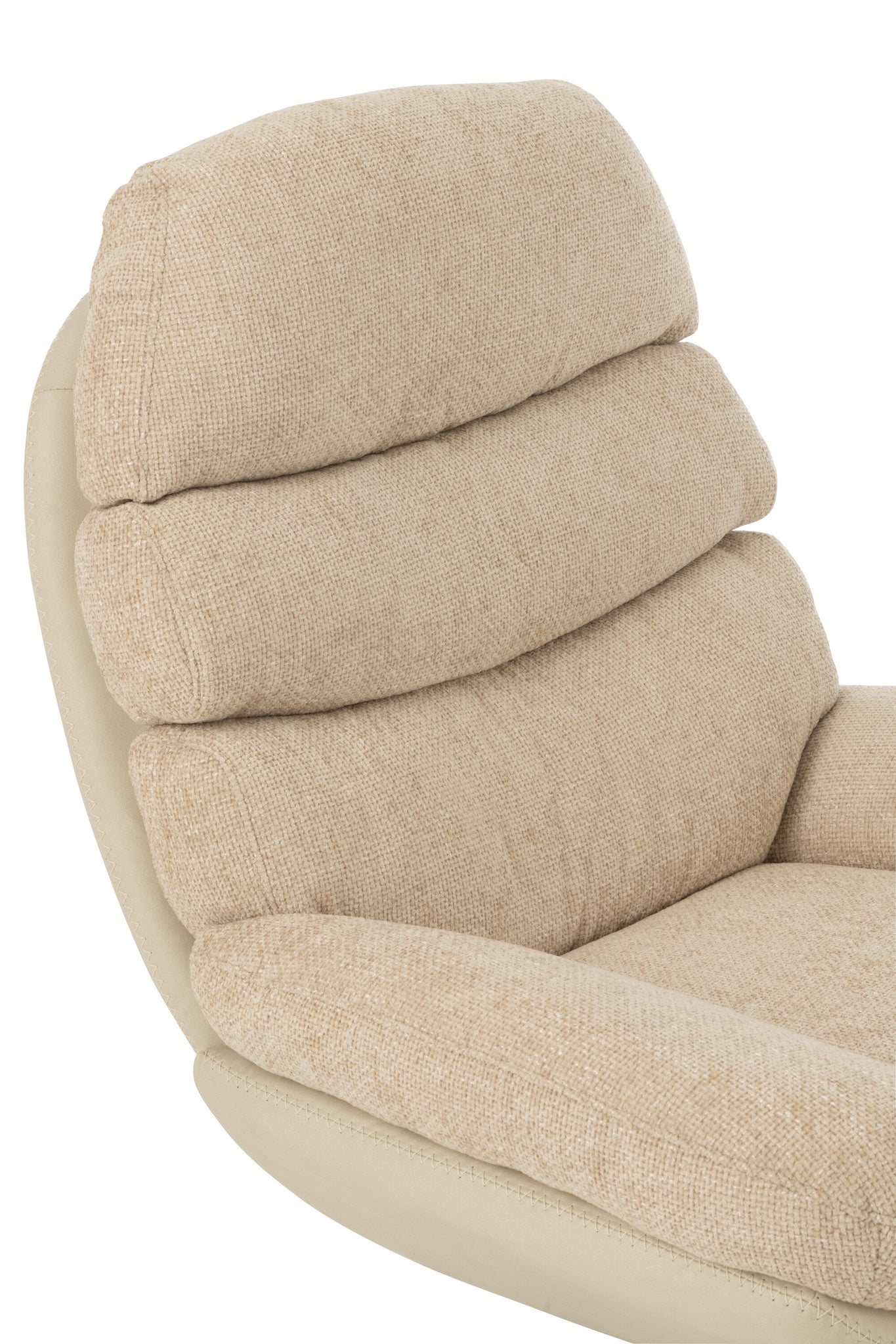 Fauteuil relax + repose-pieds - J-LINE - ÉPUISÉ