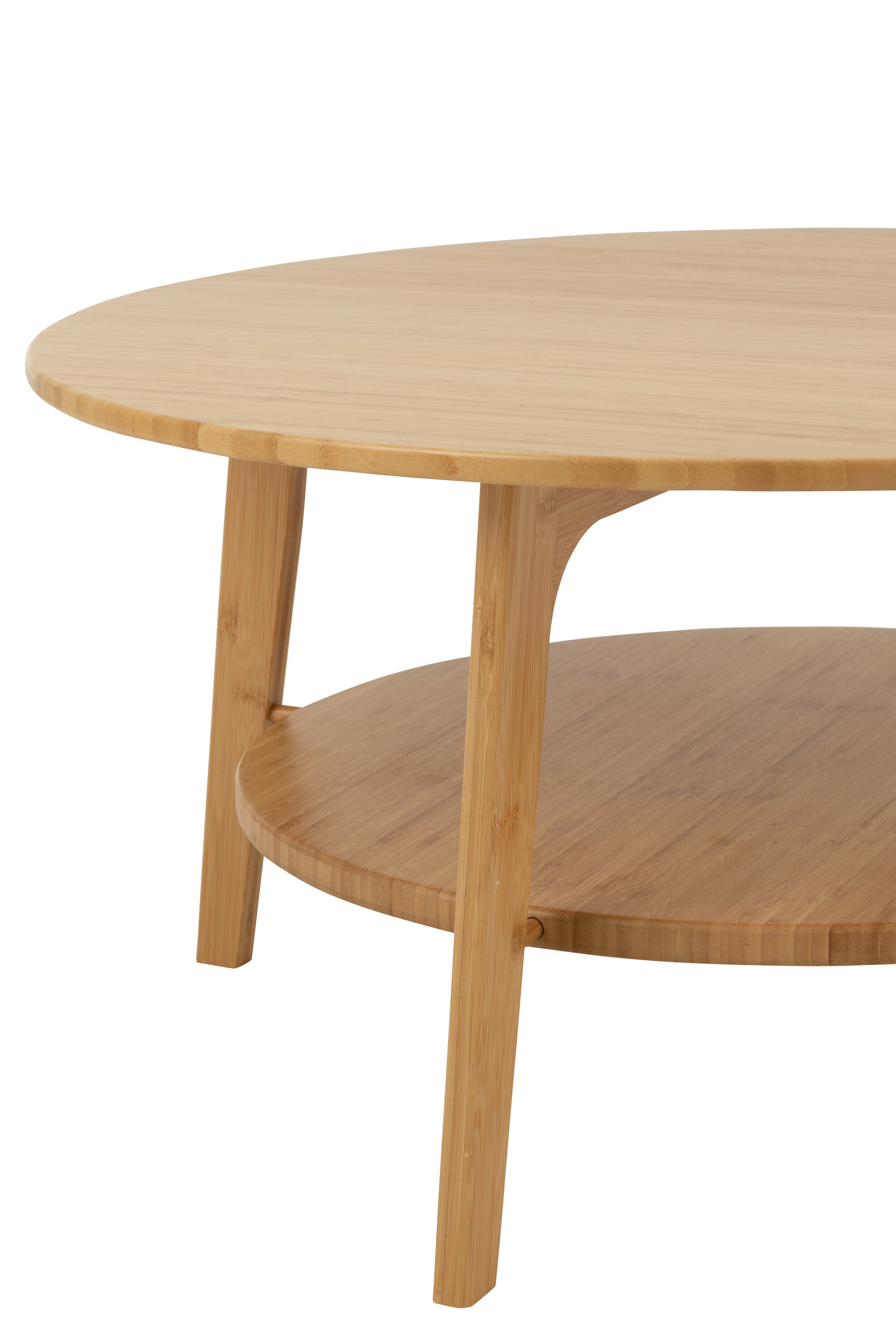 Salontafel rond bamboe natuurlijk L - J-LINE