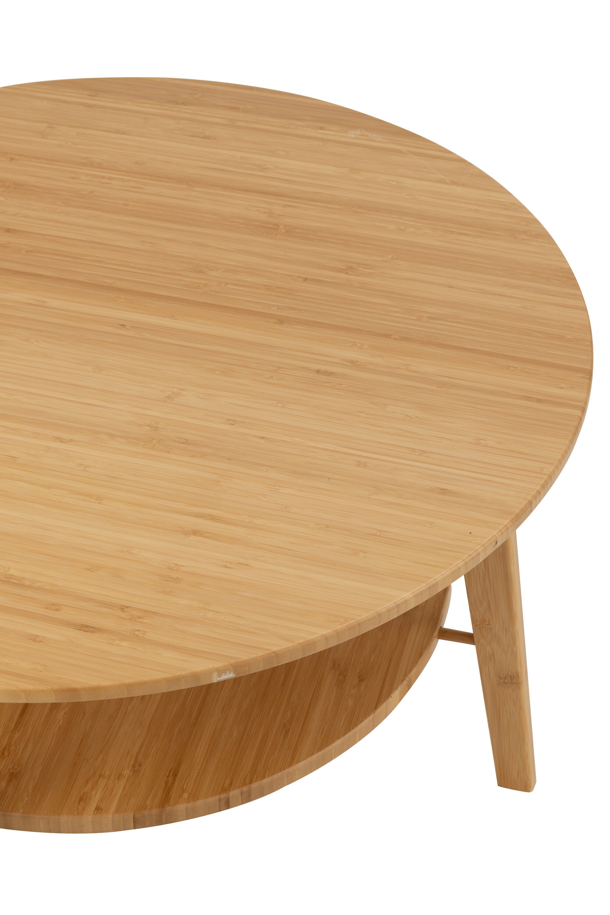 Salontafel rond bamboe natuurlijk L - J-LINE