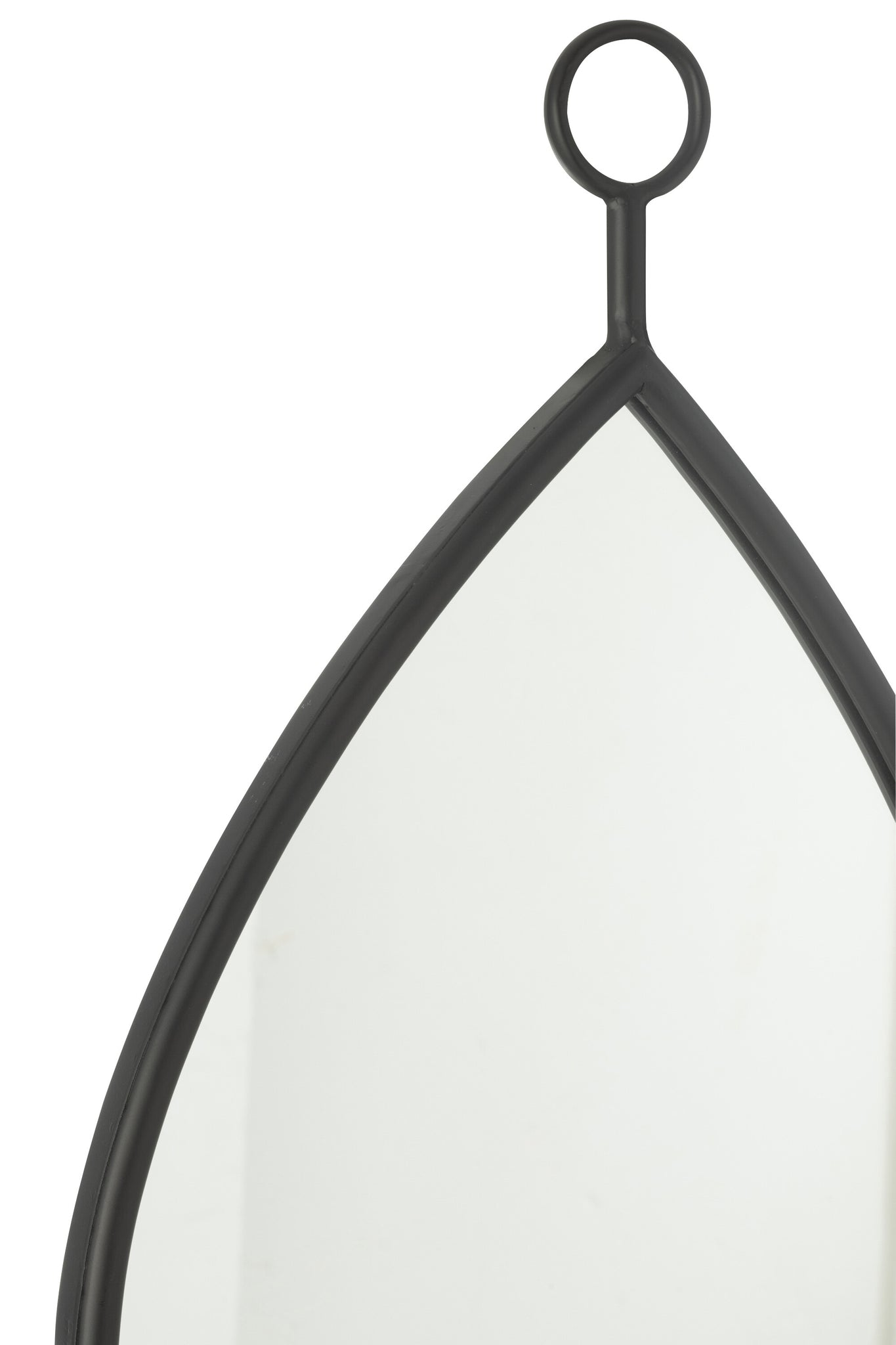 Miroir à suspendre Goutte MDF noir M - J-LINE