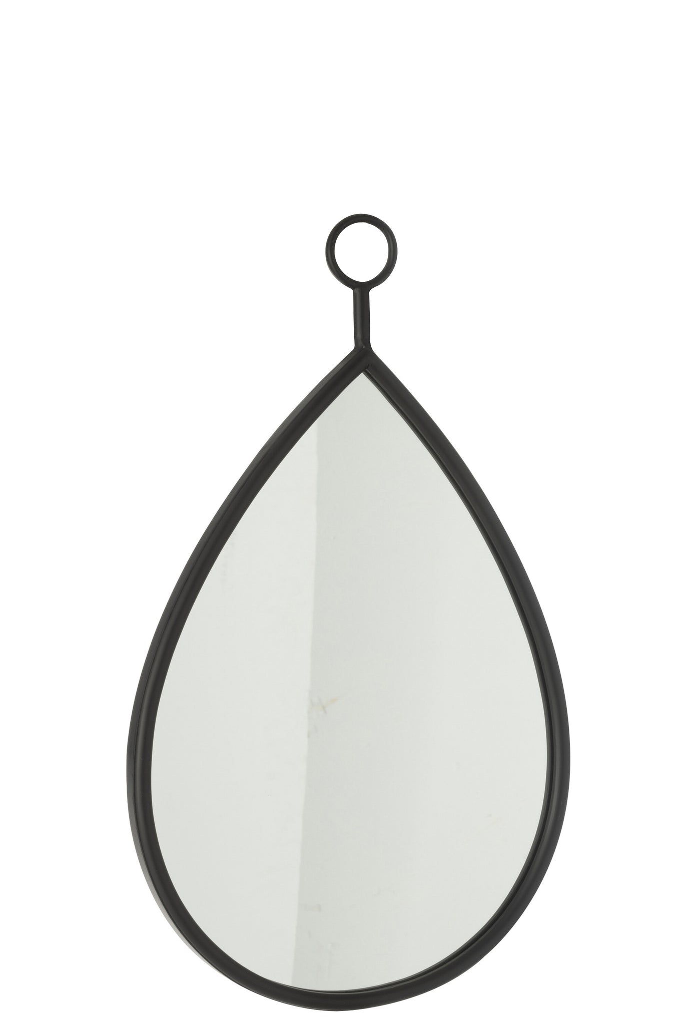 Miroir à suspendre Goutte MDF noir M - J-LINE