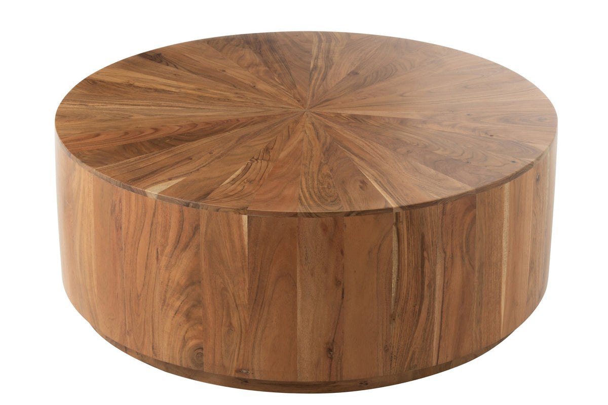 Table basse bois d’acacia/MDF naturel - J-LINE