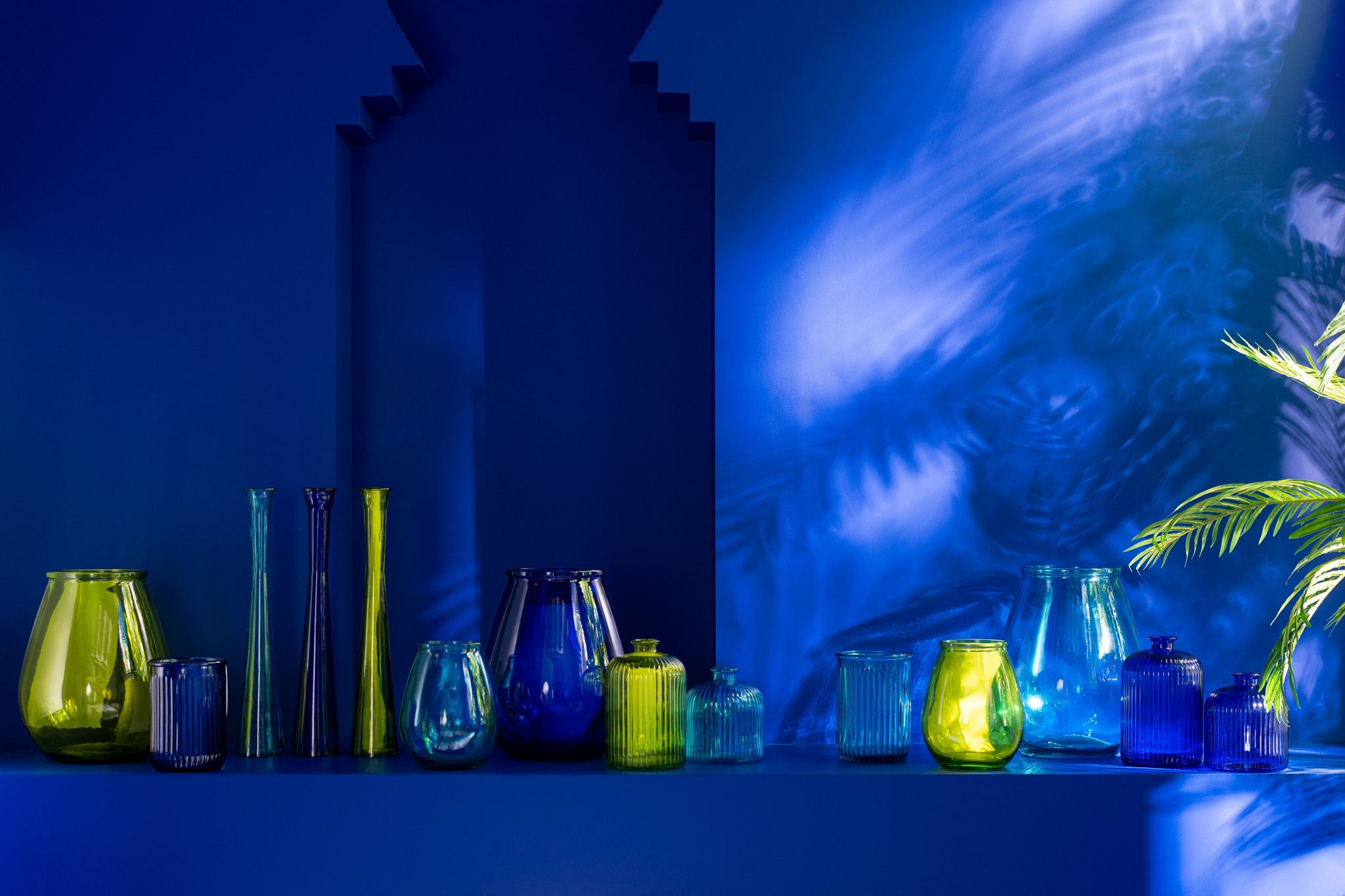 Vase Tube Verre Aqua - J-LINE