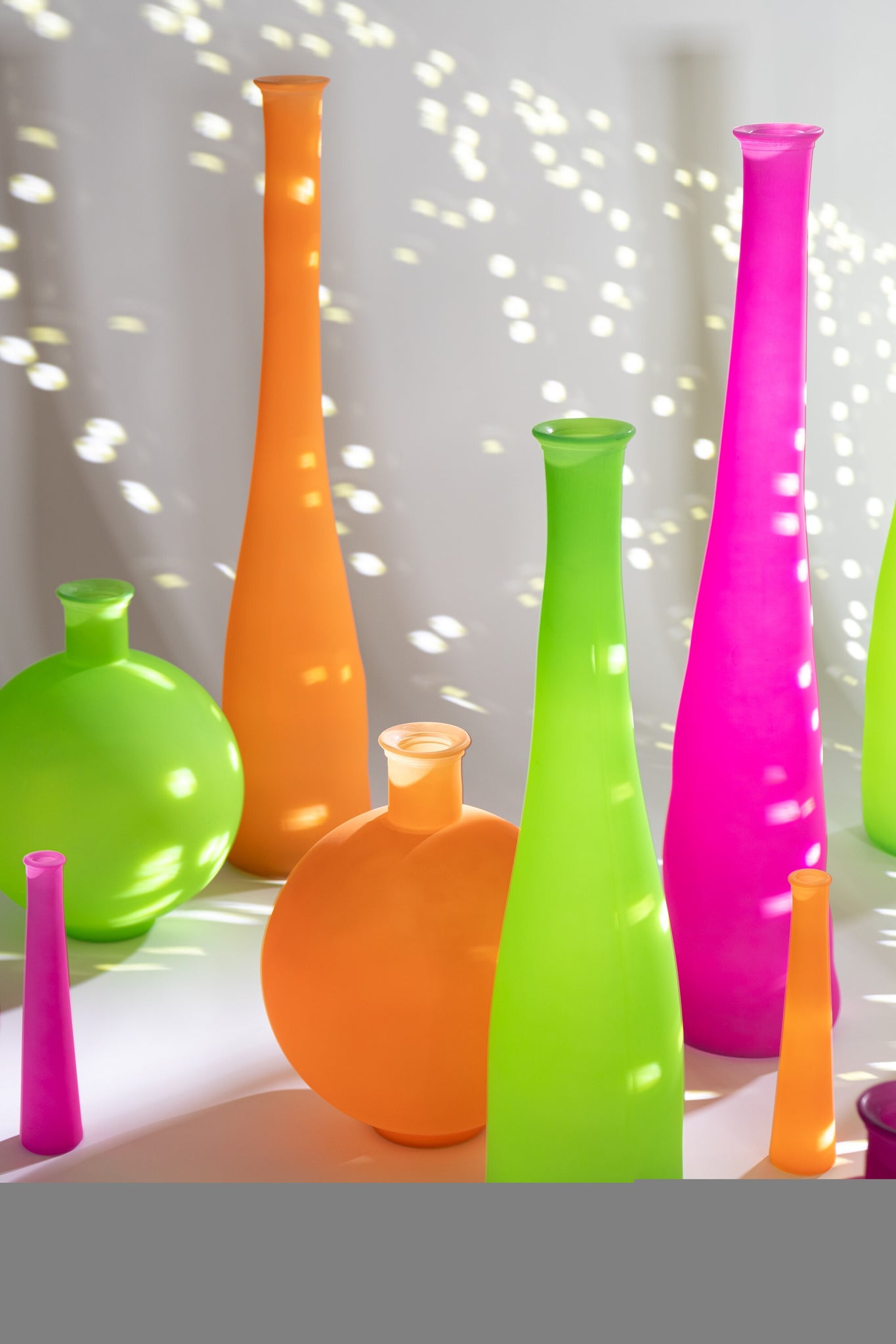 Vaas Buis Glas Neon Oranje S - J-LINE