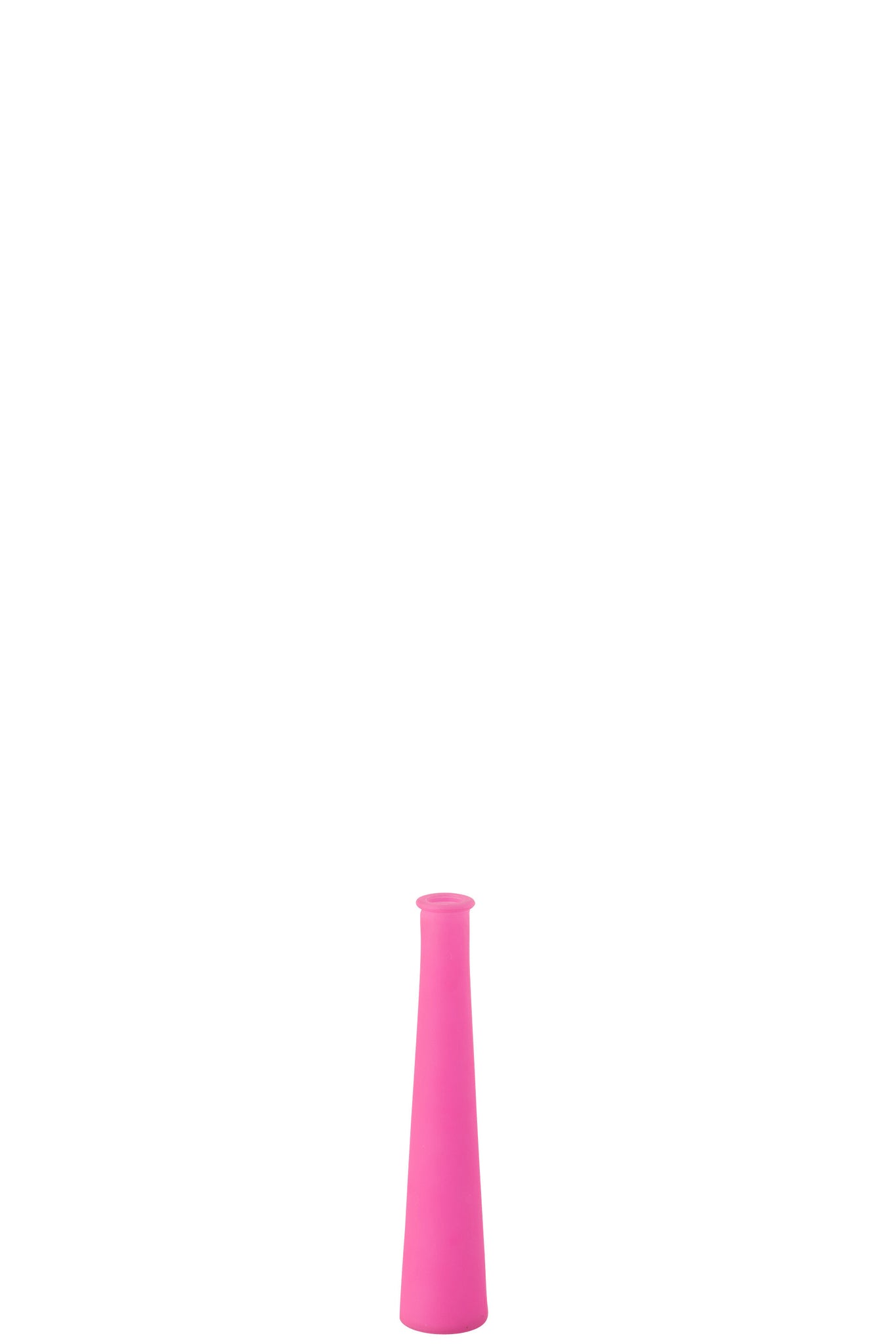 Vase tube verre néon rose S - J-LINE
