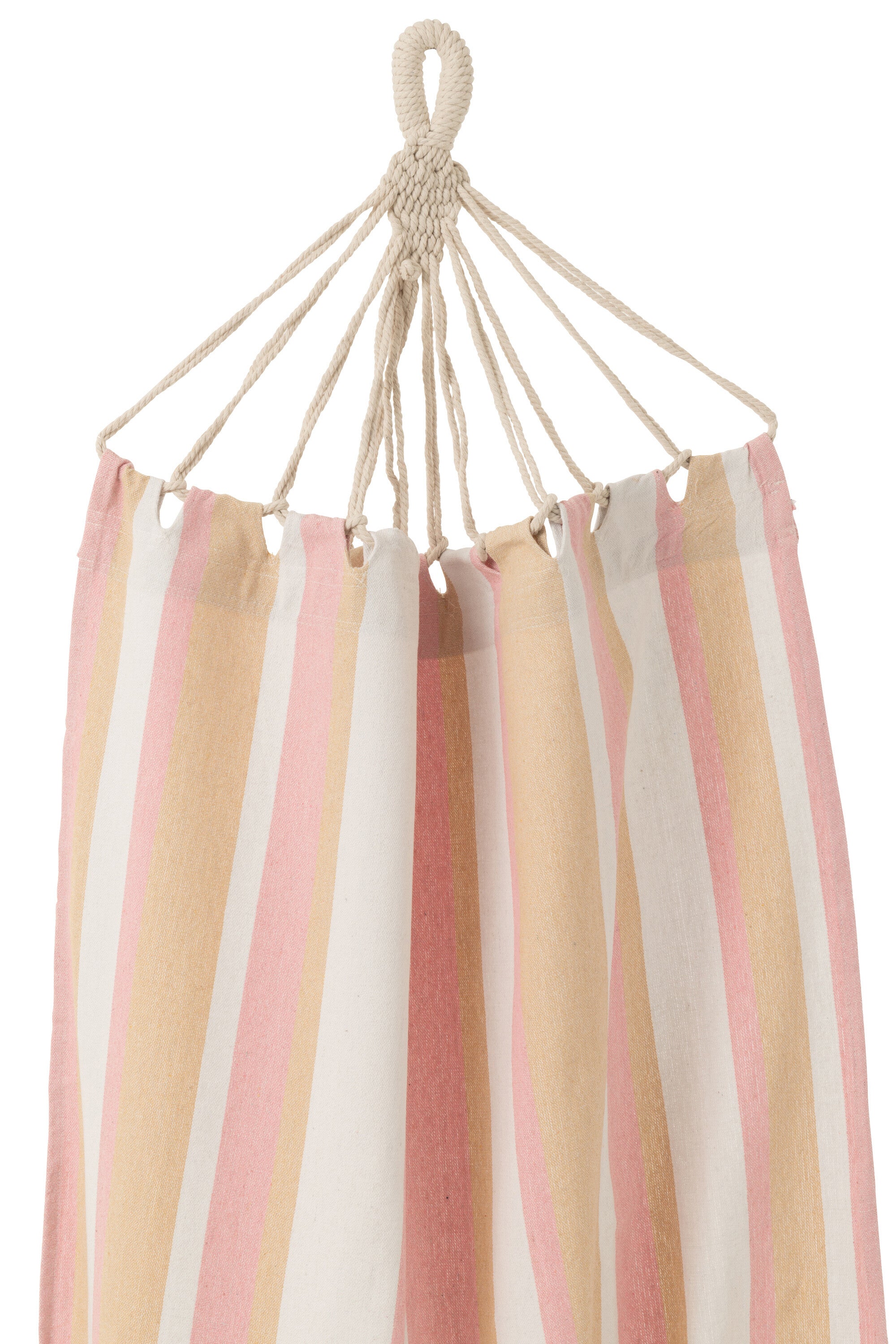 Hangmat Strepen wit/beige/roze - J-LINE