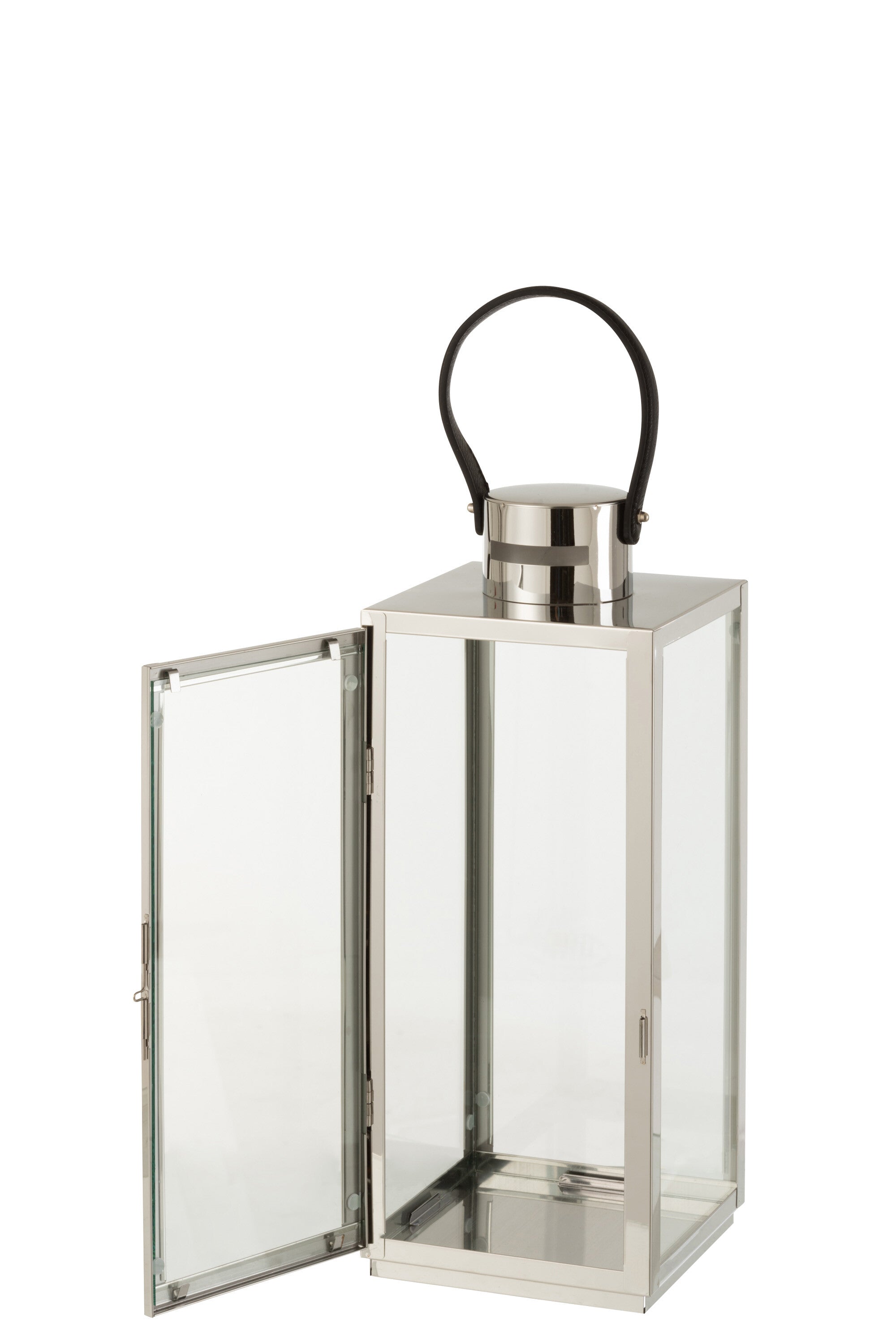 Lantaarn Metaal/Glas Zilverkleurig - J-LINE