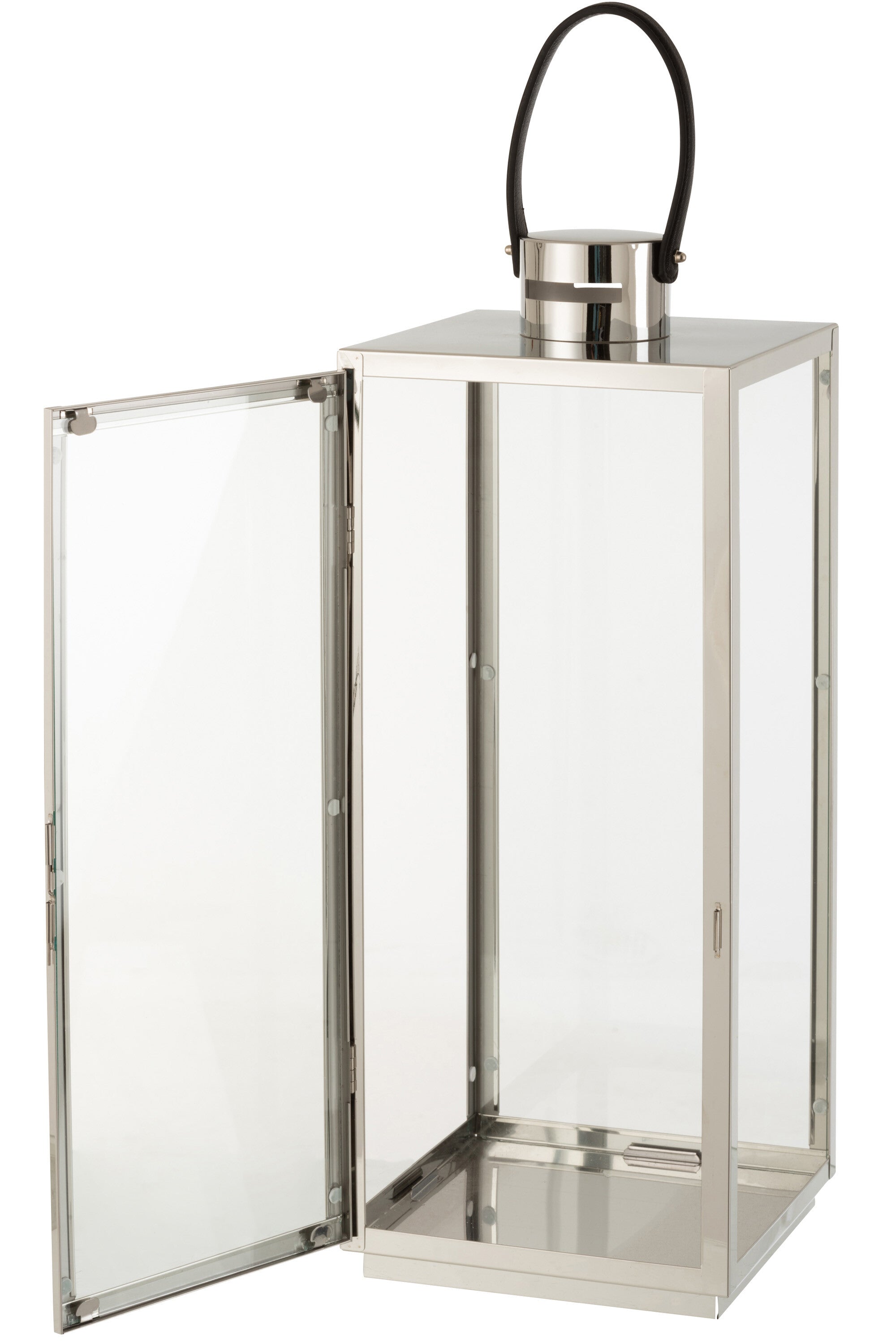 Lantaarn Metaal/Glas Zilverkleurig - J-LINE