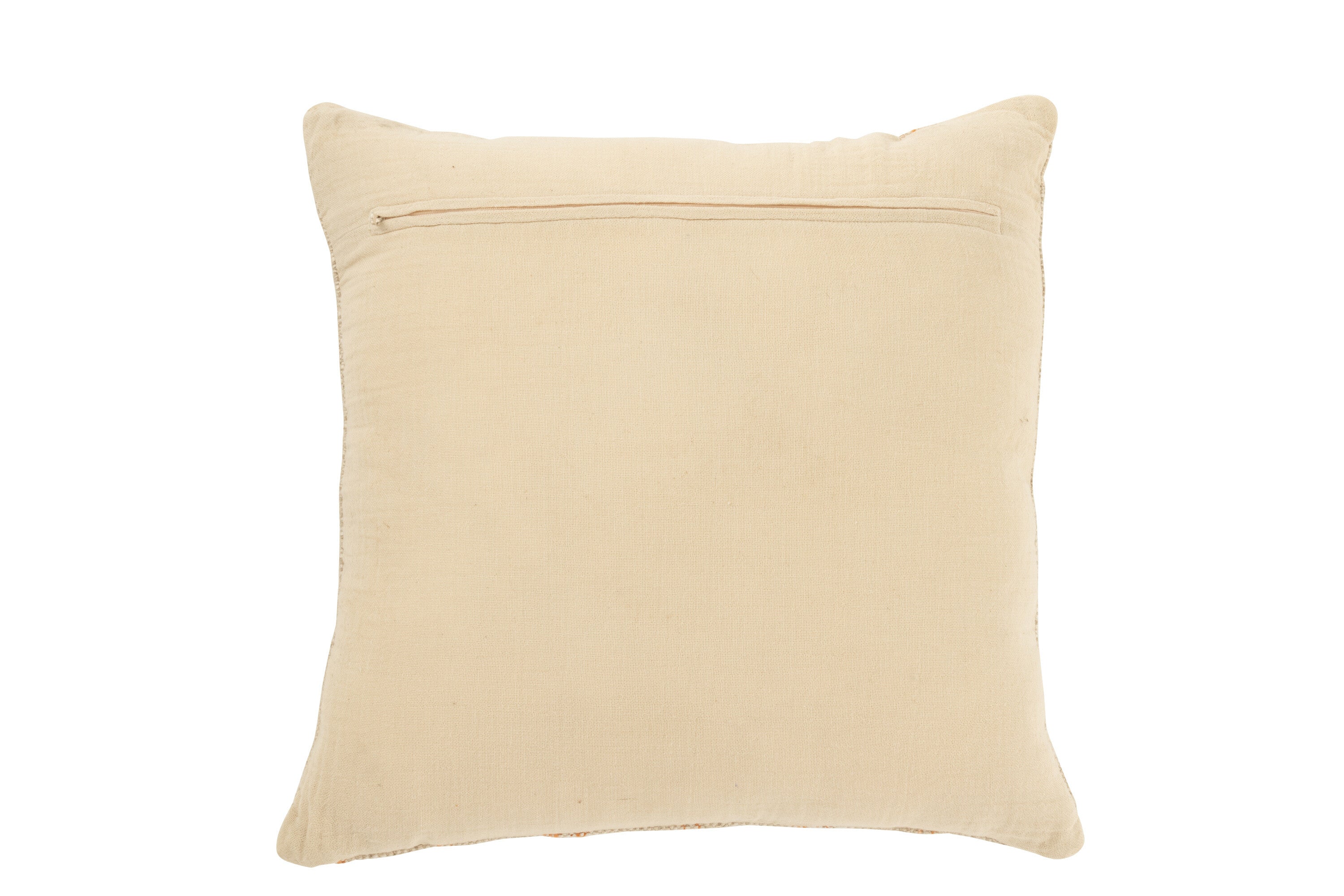 Kussen Linnen/Katoen Beige/Roest - J-LINE