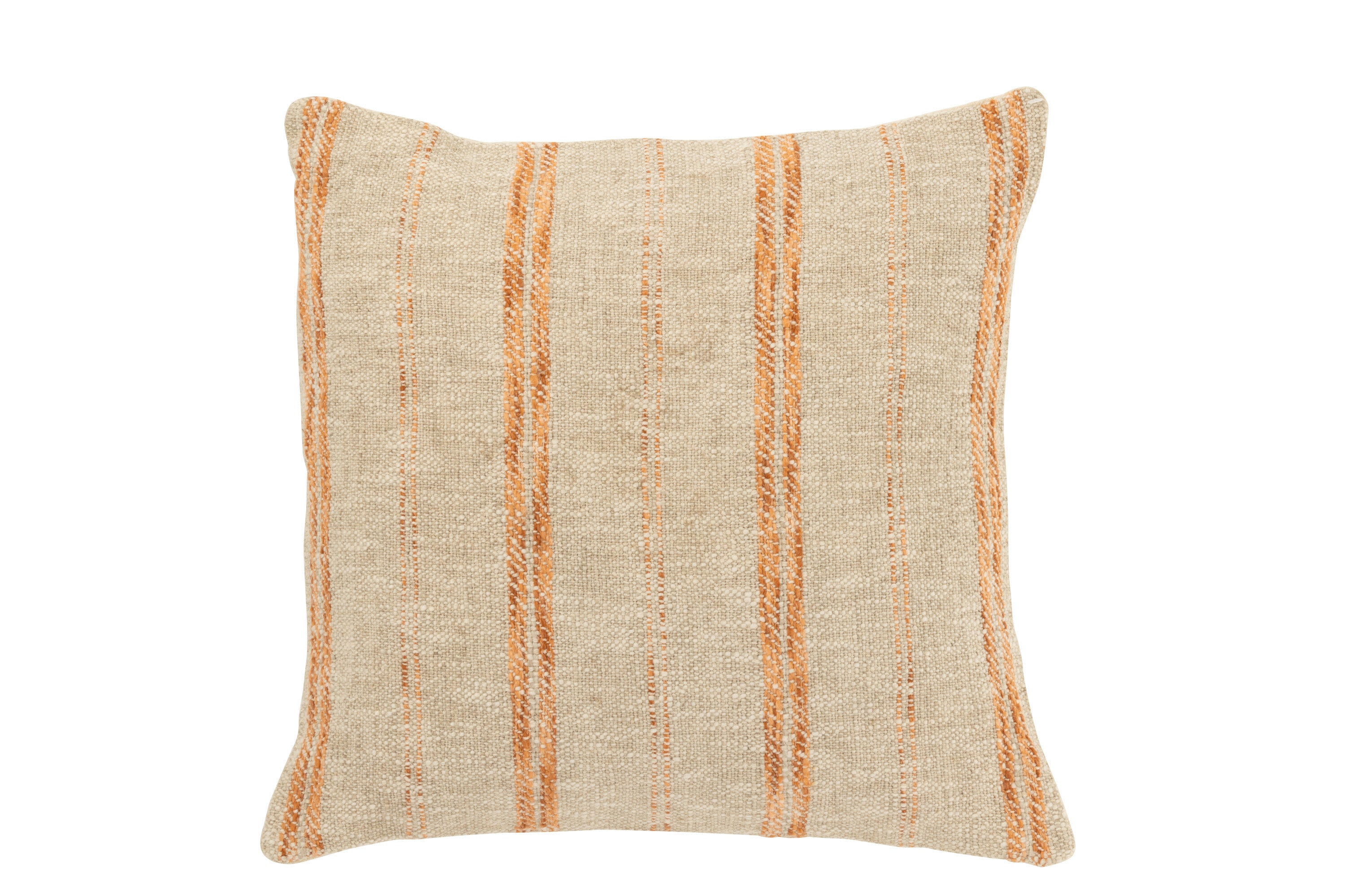 Kussen Linnen/Katoen Beige/Roest - J-LINE