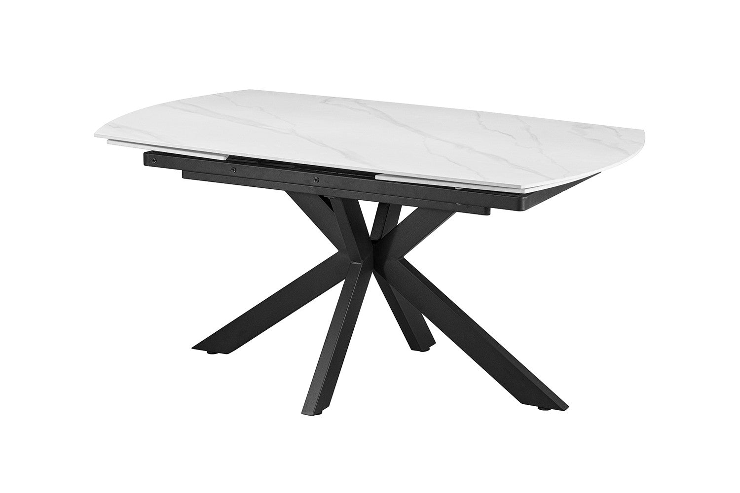Uitschuifbare tafel 'Ares' 160-240 cm Deens Ovaal Steen Wit - RS
