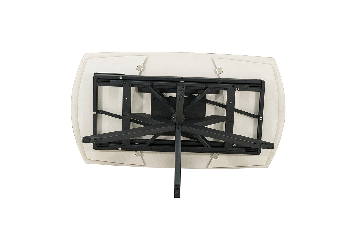 Uitschuifbare tafel 'Ares' 160-240 cm Deens Ovaal Glanzend Steen beige - RS