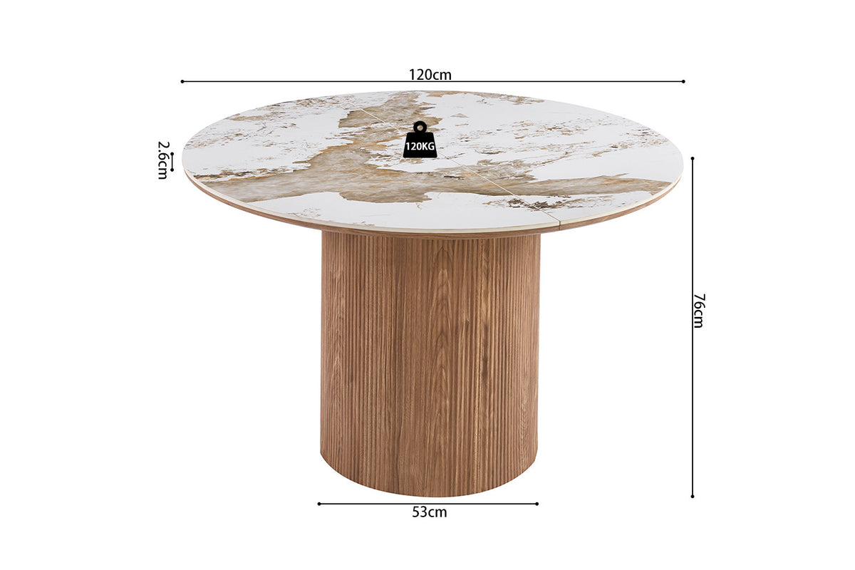 Uitschuifbare tafel 'Evora' 120-160-200 cm - RS