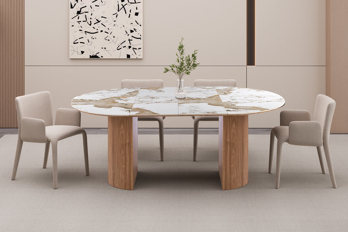 Uitschuifbare tafel 'Evora' 120-160-200 cm - RS