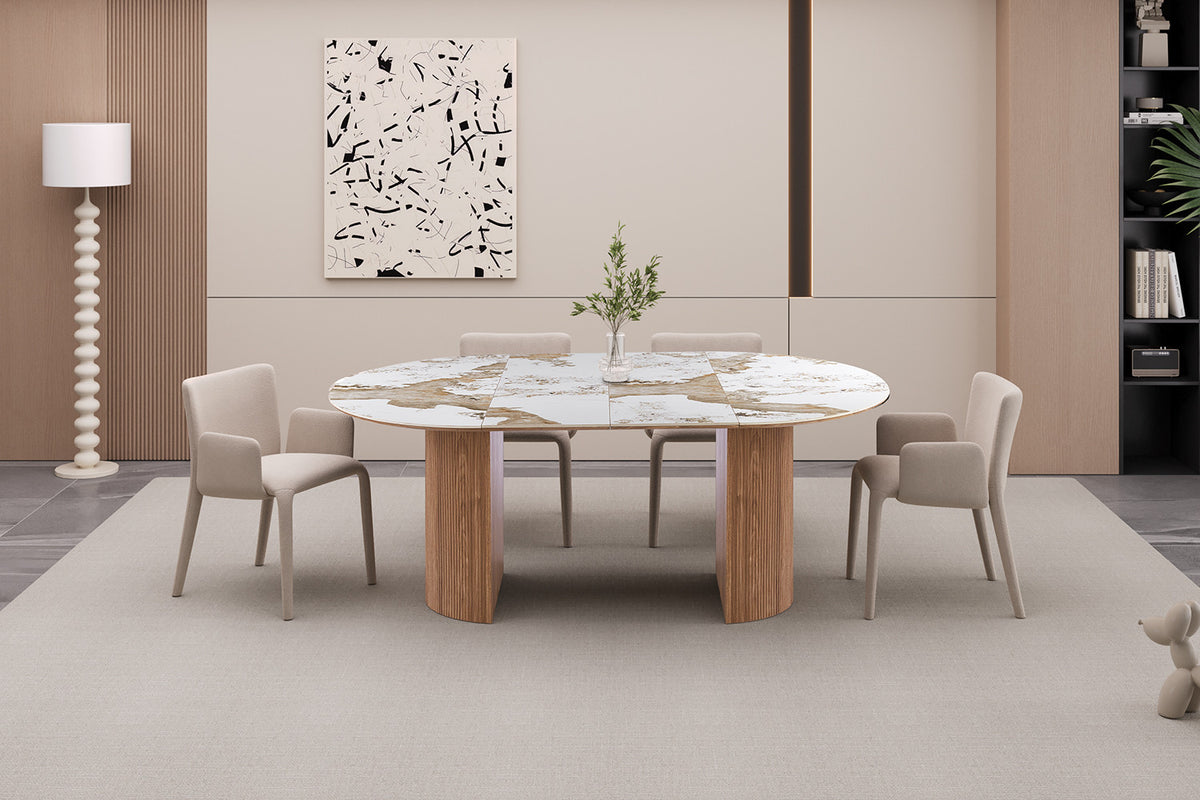 Uitschuifbare tafel 'Evora' 120-160-200 cm - RS