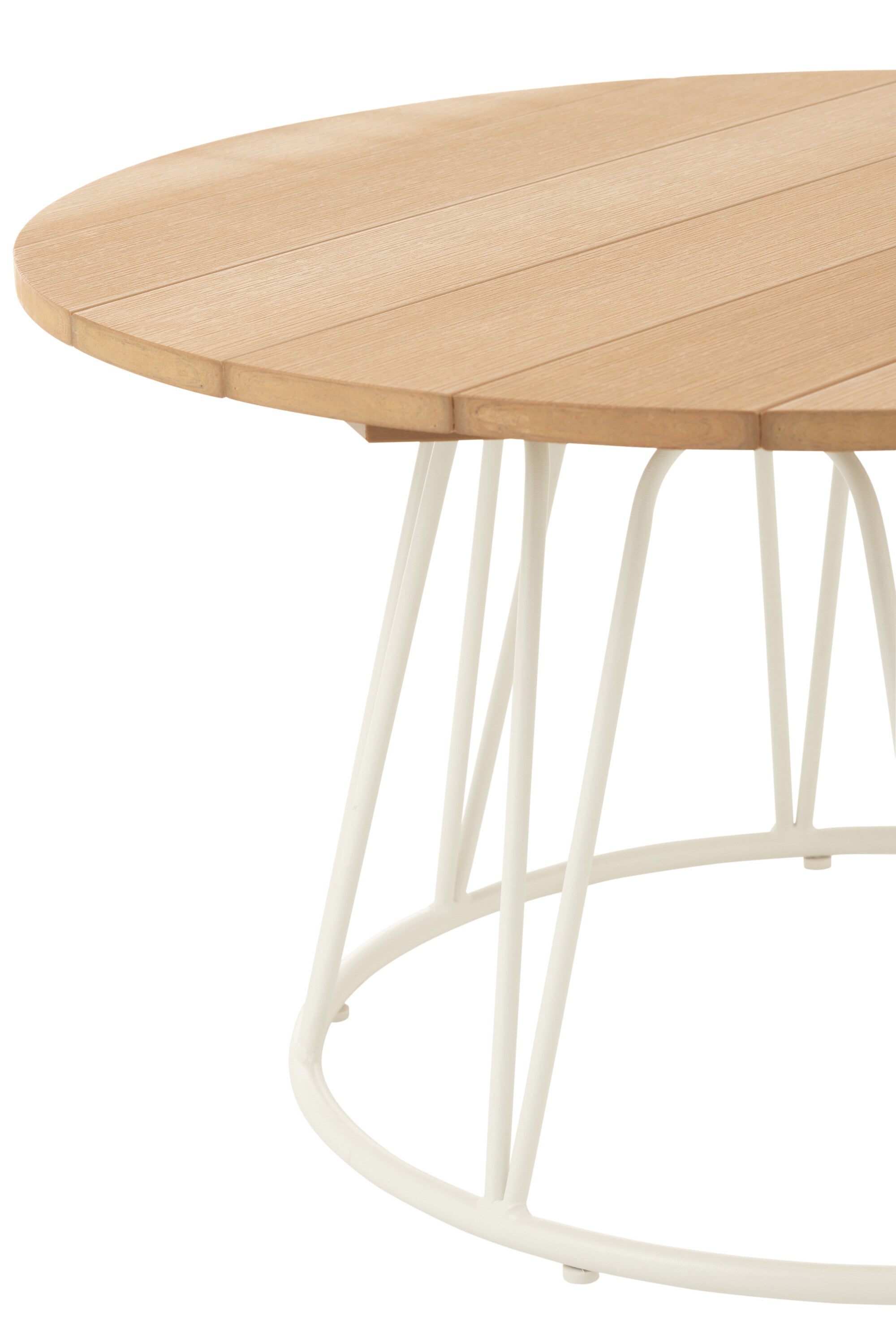 Salontafel Zoa Staal/Polyethyleen Wit - J-LINE