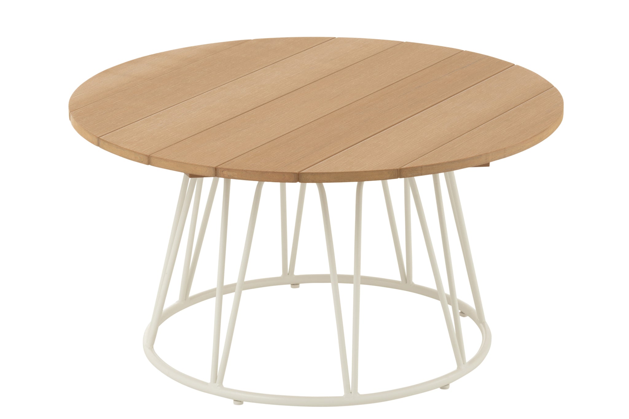 Salontafel Zoa Staal/Polyethyleen Wit - J-LINE