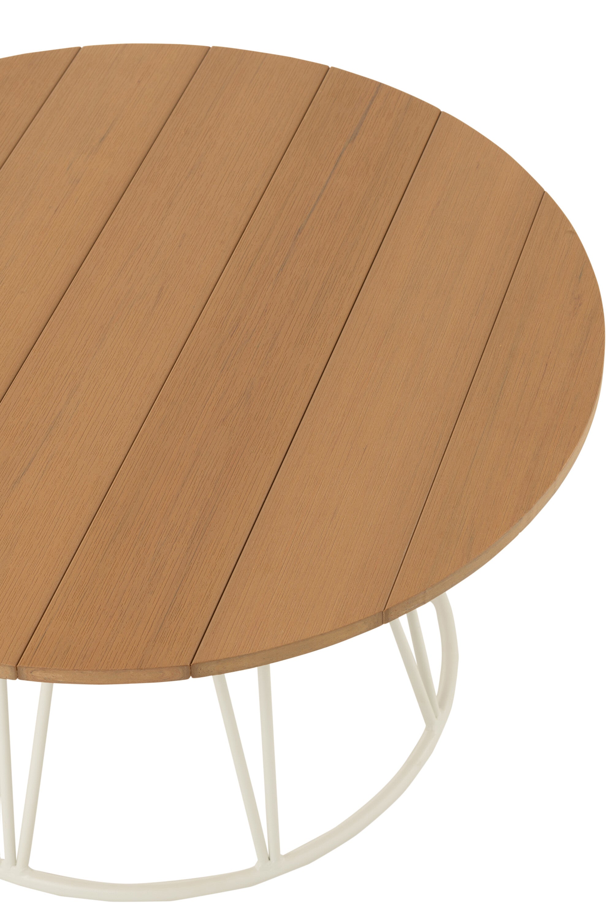 Salontafel Zoa Staal/Polyethyleen Wit - J-LINE
