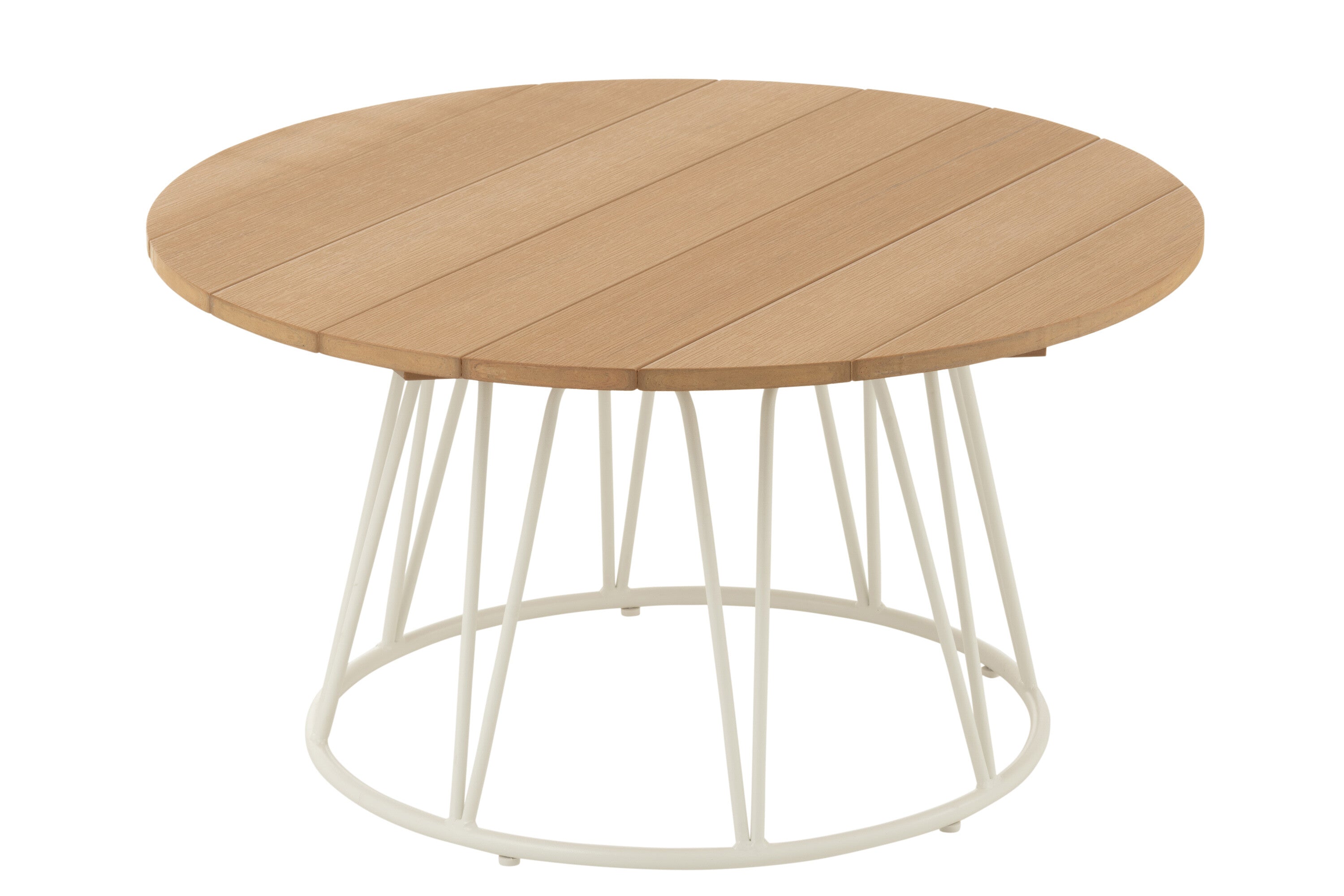 Salontafel Zoa Staal/Polyethyleen Wit - J-LINE