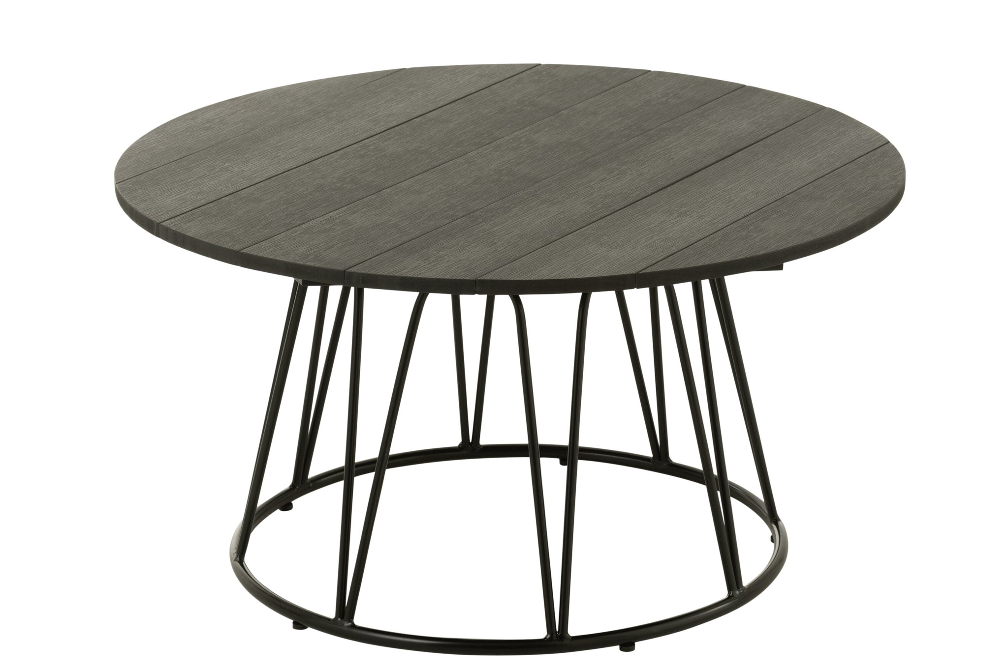 Salontafel Zoa Staal/Polyethyleen Zwart - J-LINE