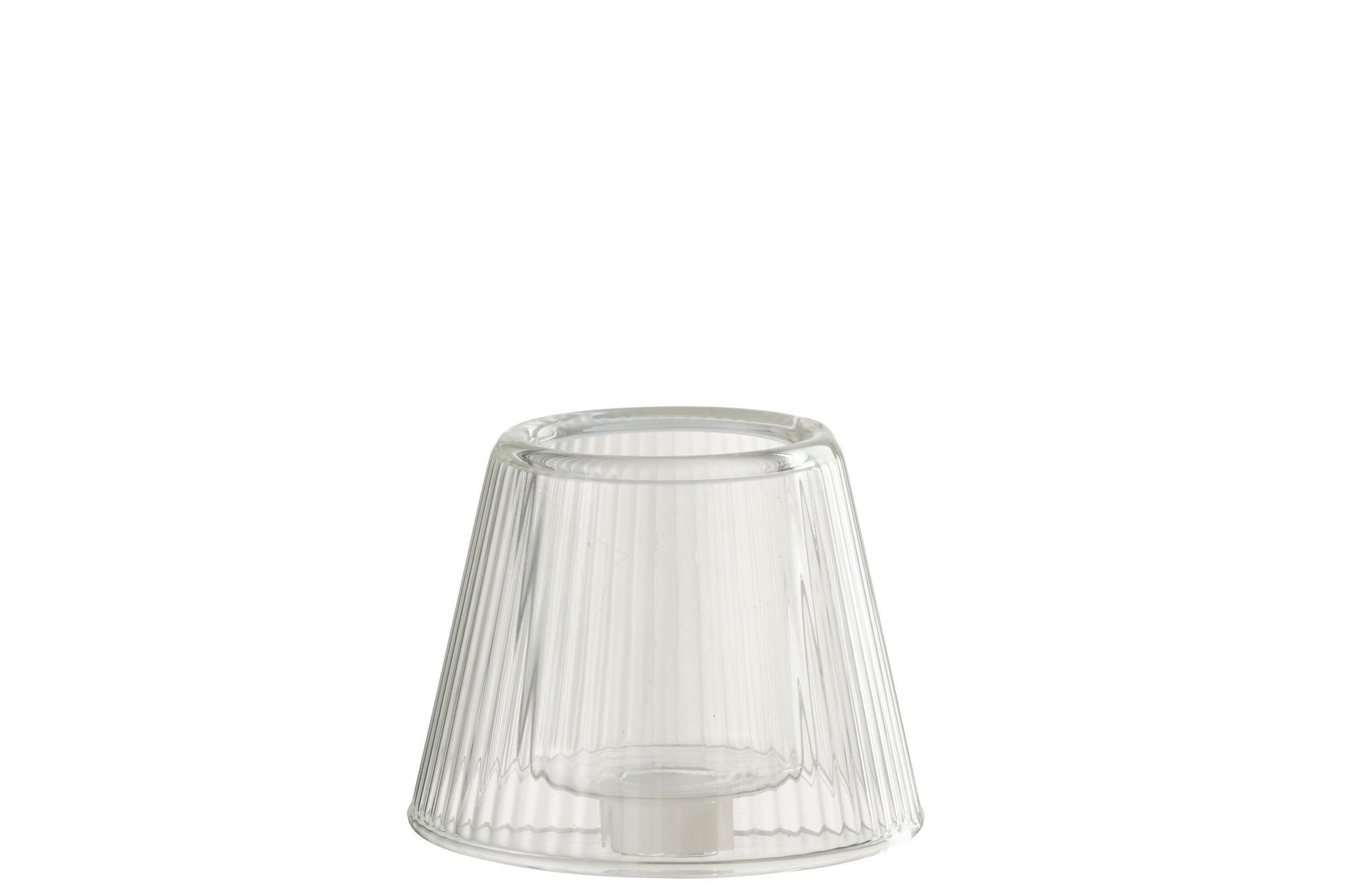 Theelicht Hoed Glas Transparant - J-LINE