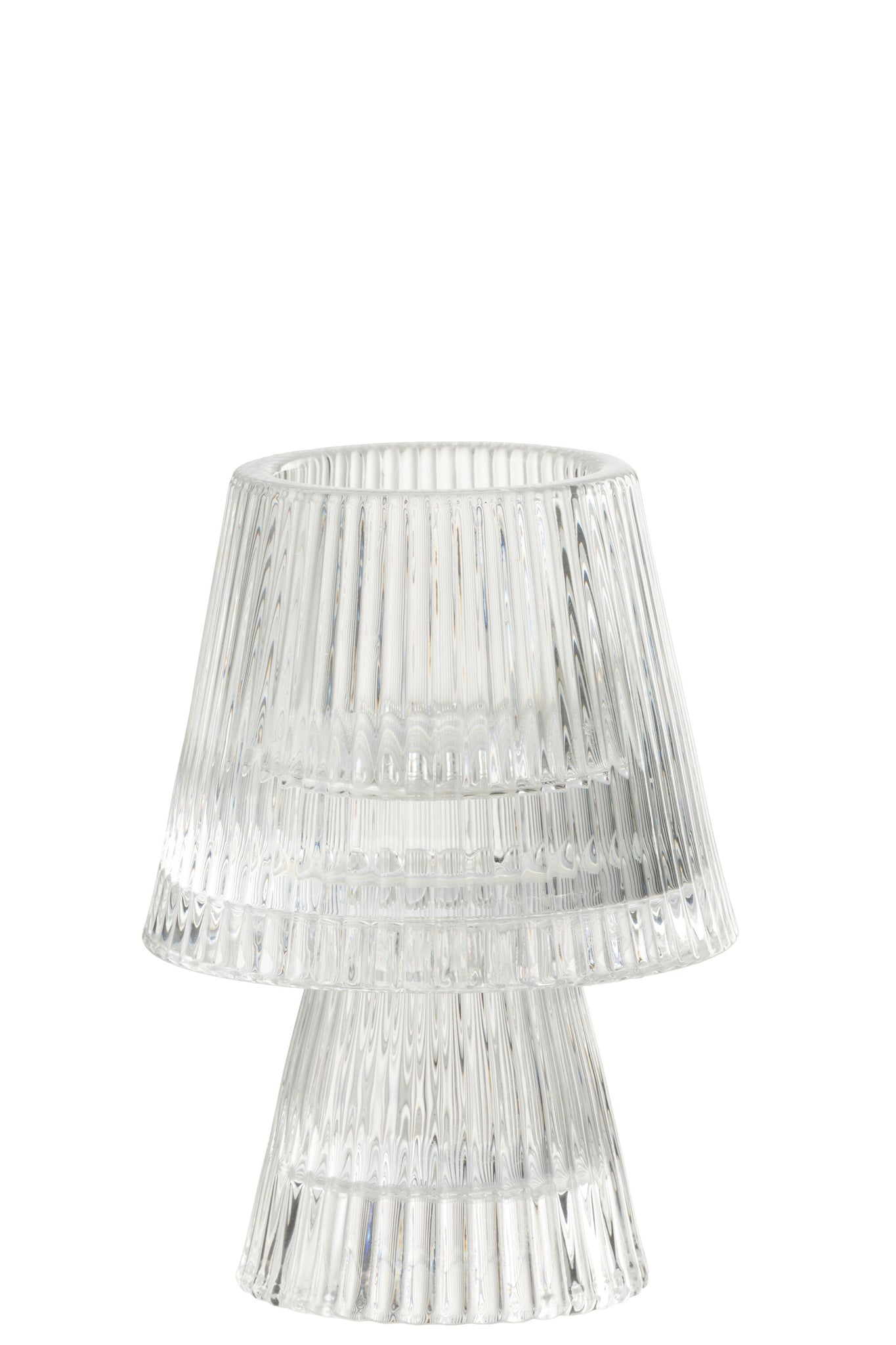 Theelicht Hoed Glas Transparant - J-LINE