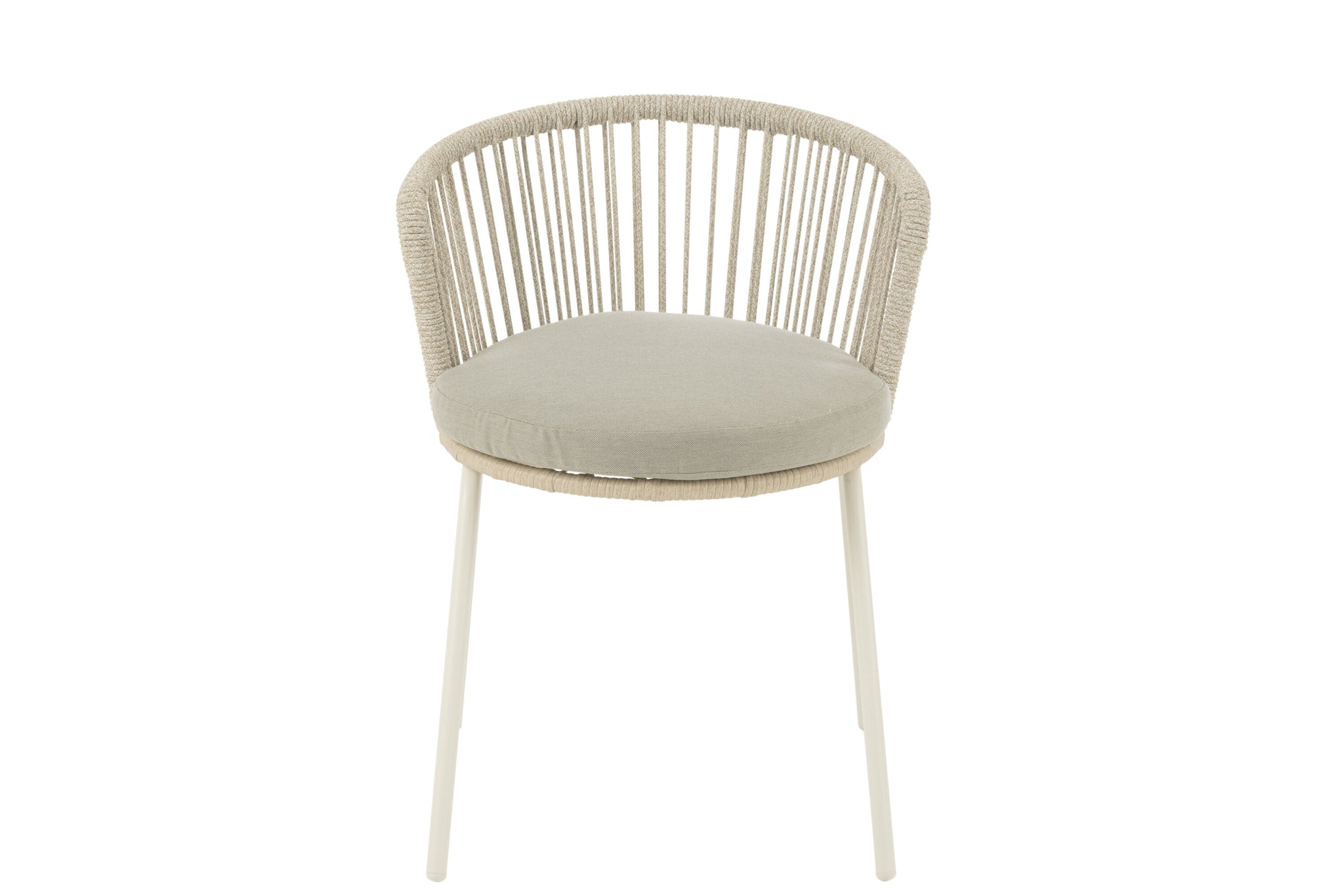 Stoel Toa Staal/Touw Grijs - J-LINE