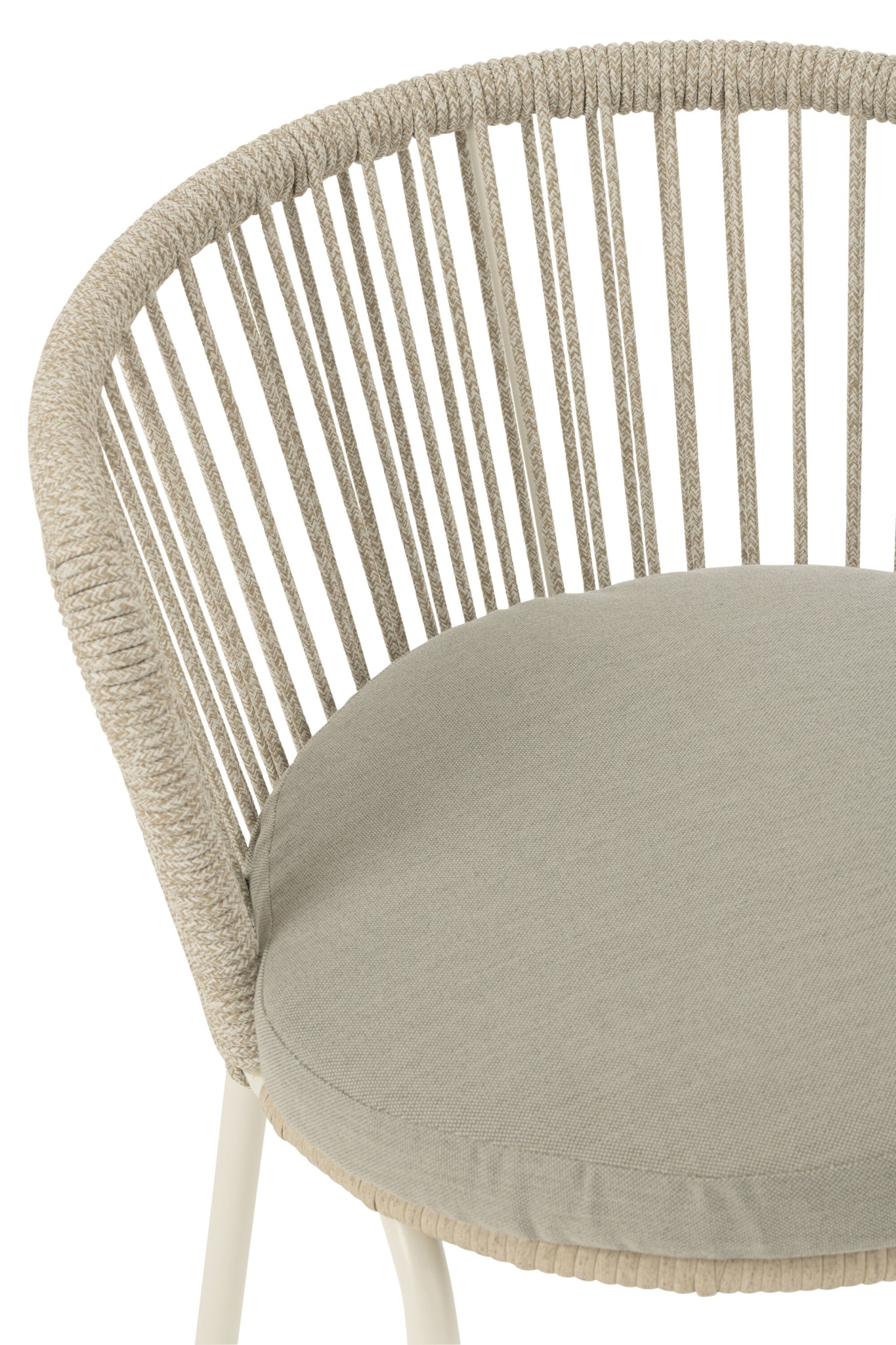 Stoel Toa Staal/Touw Grijs - J-LINE
