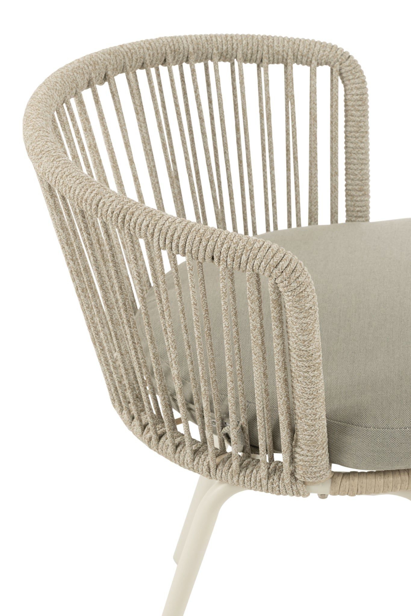 Stoel Toa Staal/Touw Grijs - J-LINE