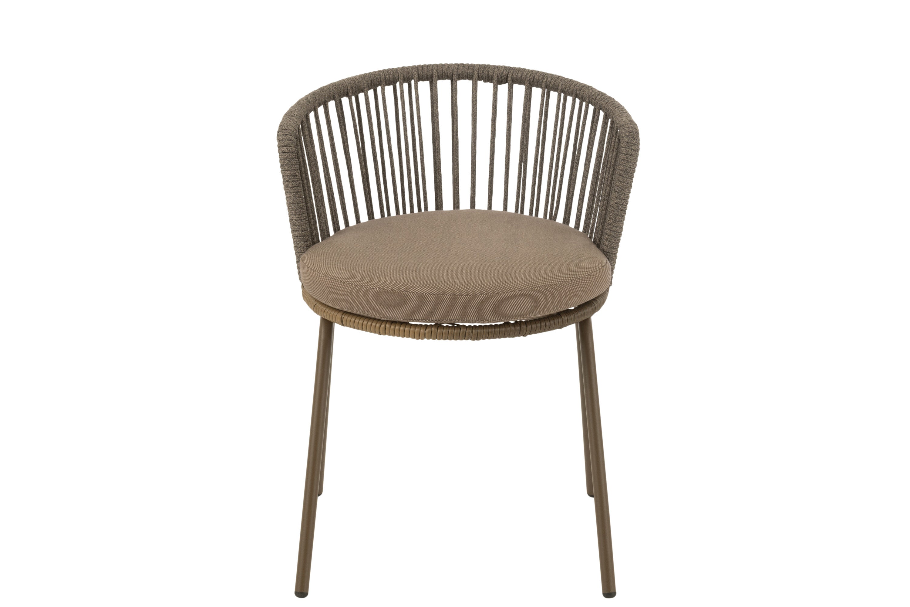 Stoel Toa Staal/Touw Bruin - J-LINE