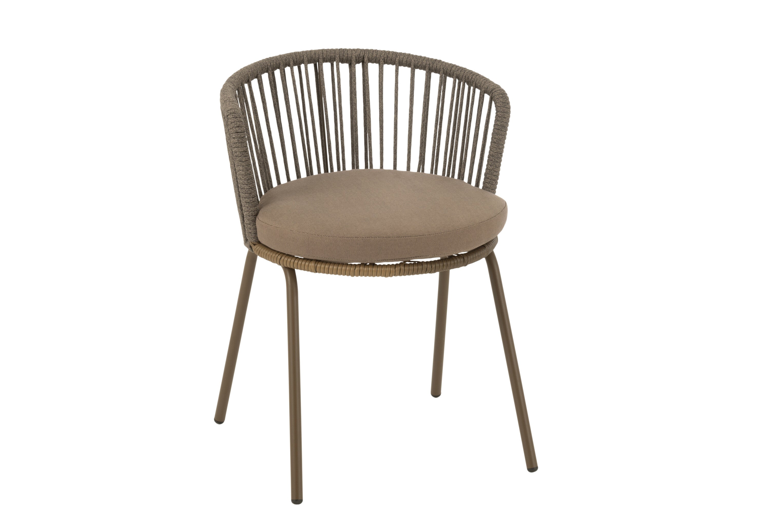 Stoel Toa Staal/Touw Bruin - J-LINE