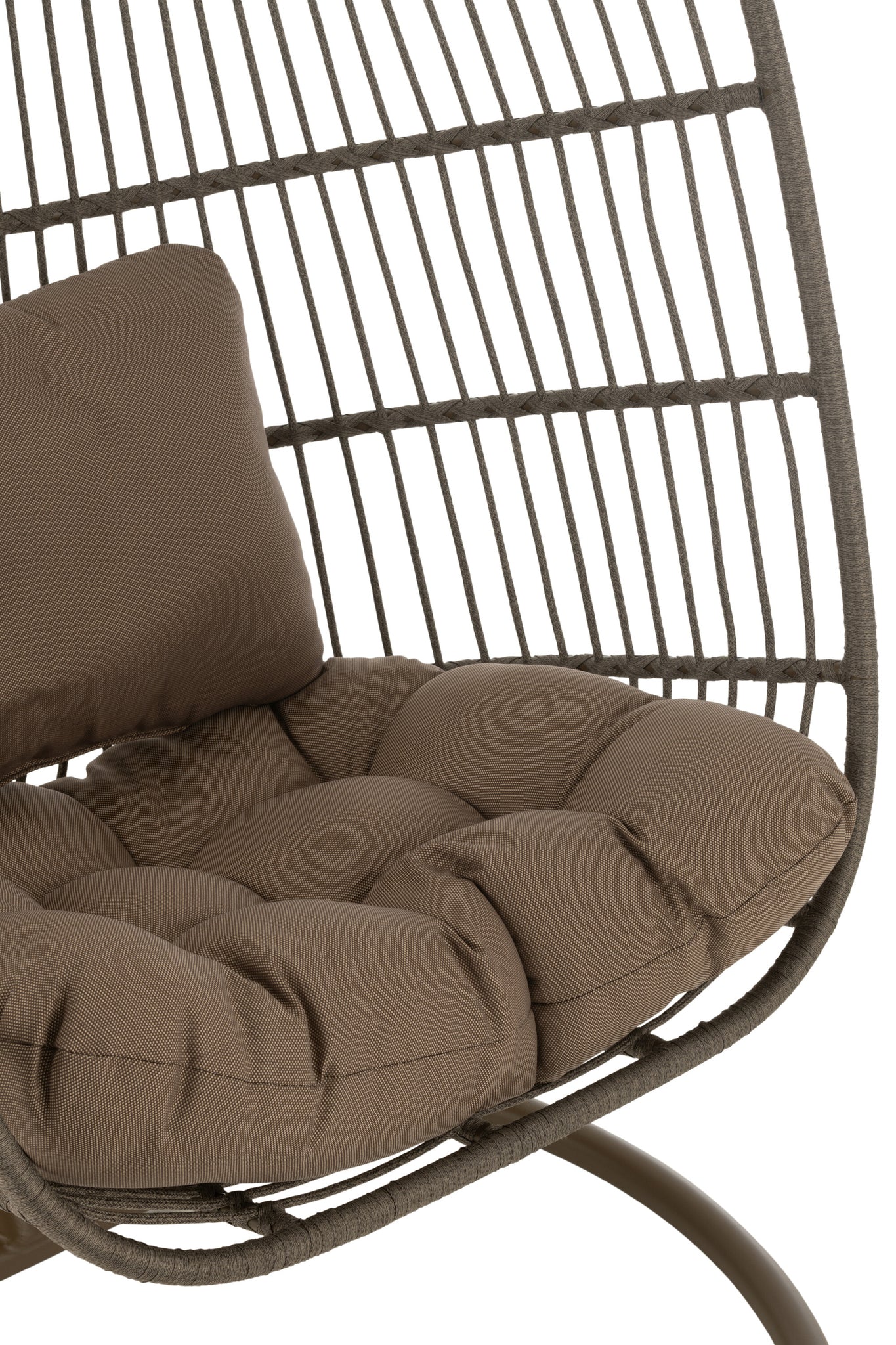 Hangstoel Egga Staal/Touw Bruin - J-LINE