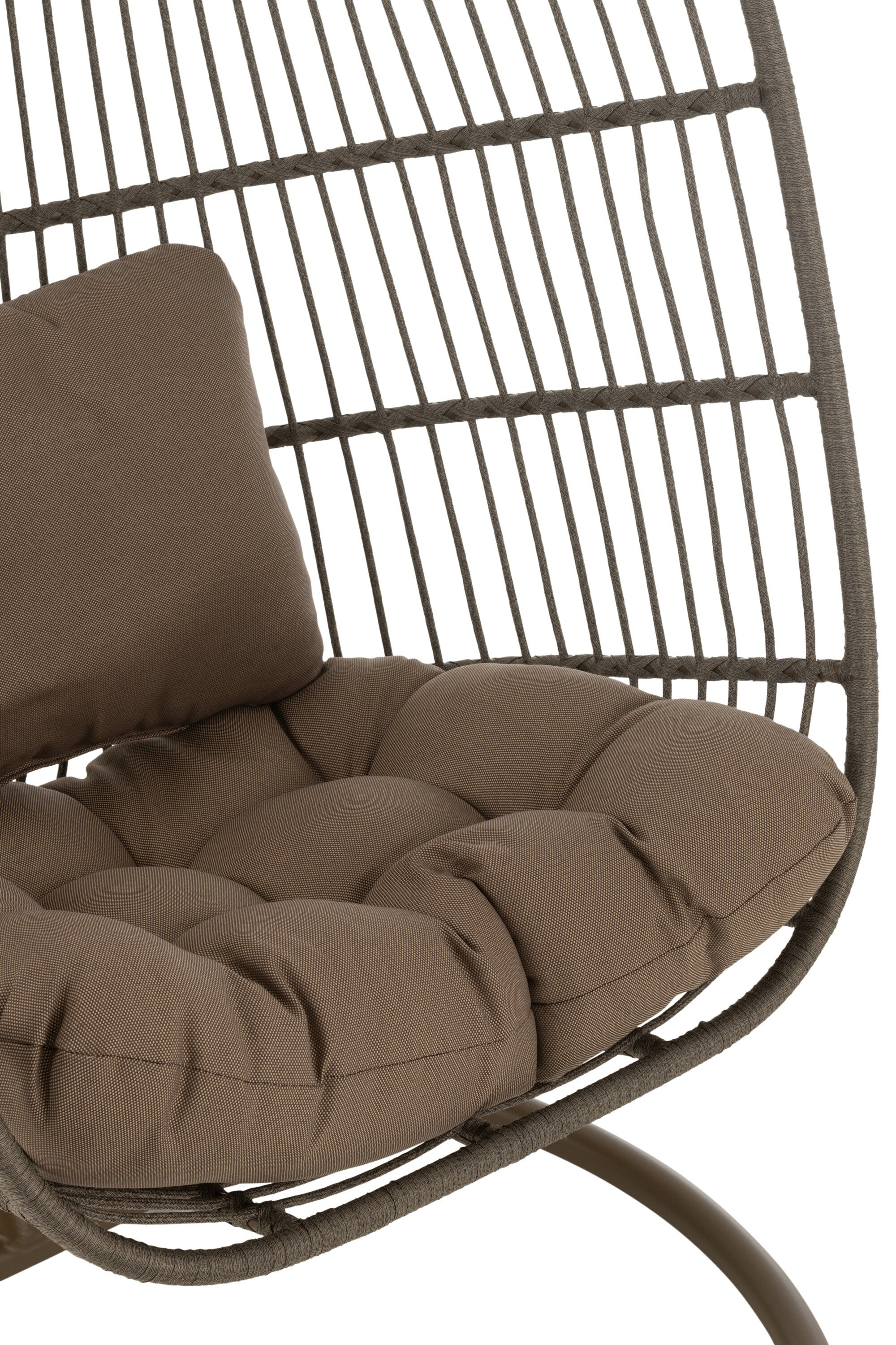 Hangstoel Egga Staal/Touw Bruin - J-LINE