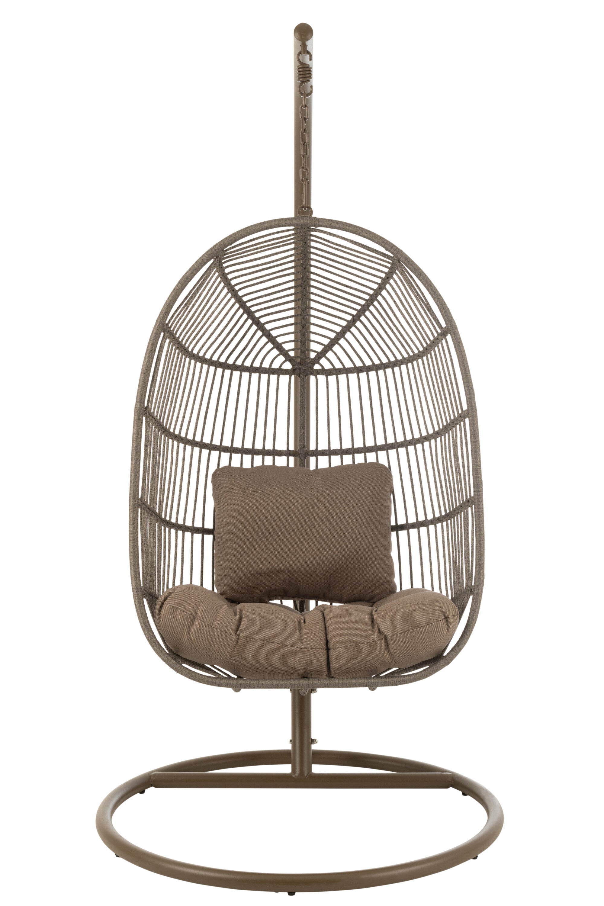 Hangstoel Egga Staal/Touw Bruin - J-LINE