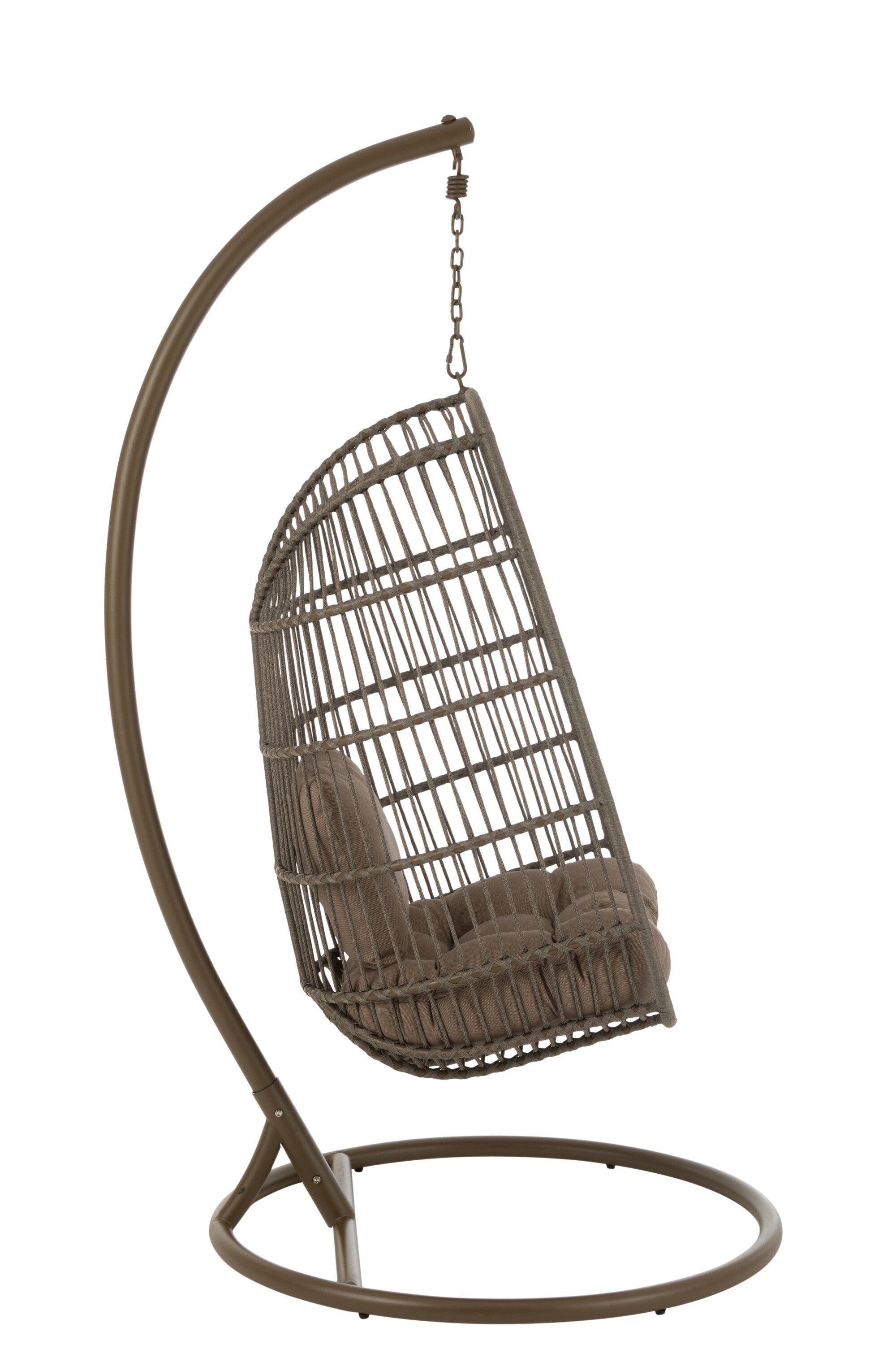 Hangstoel Egga Staal/Touw Bruin - J-LINE