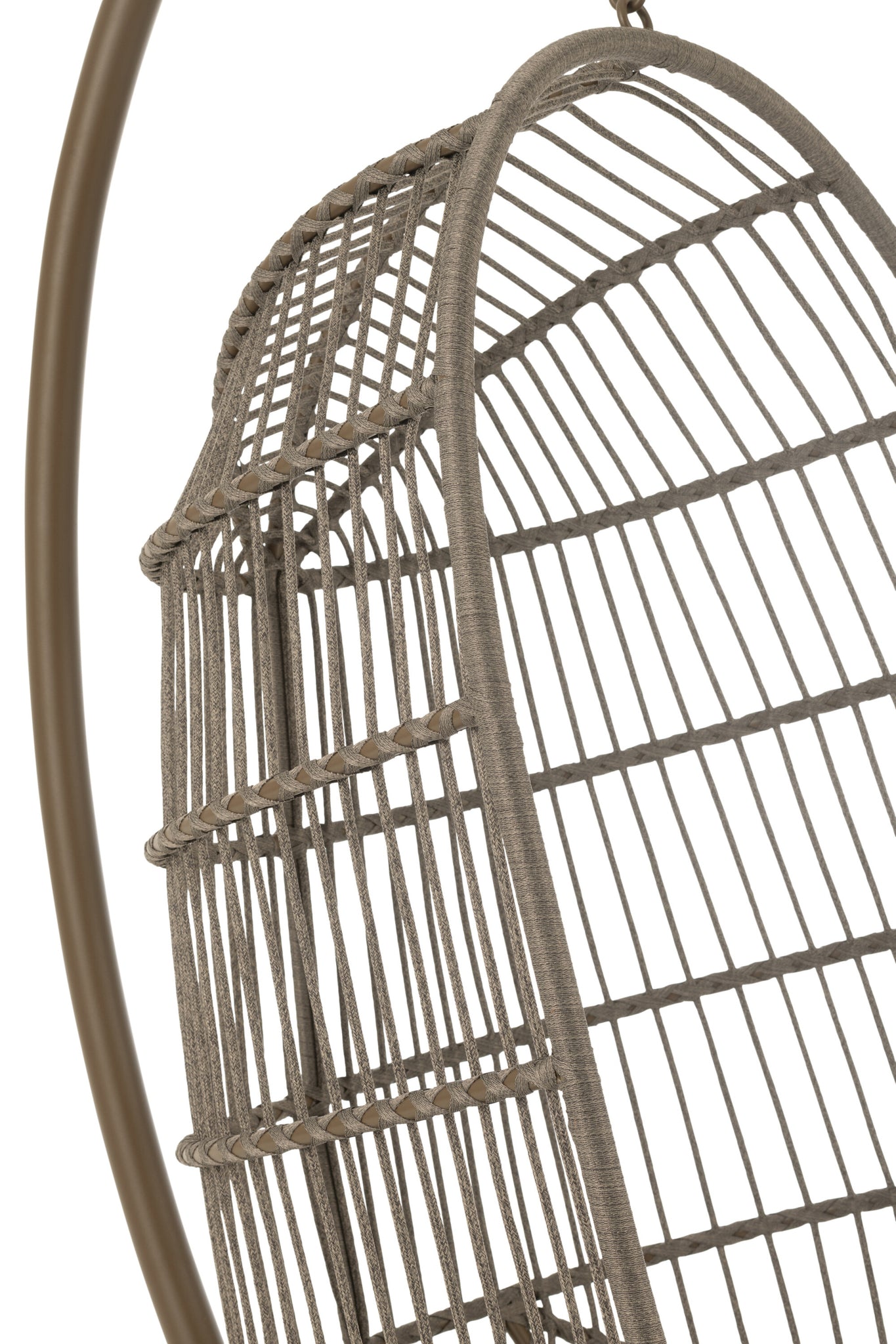 Hangstoel Egga Staal/Touw Bruin - J-LINE