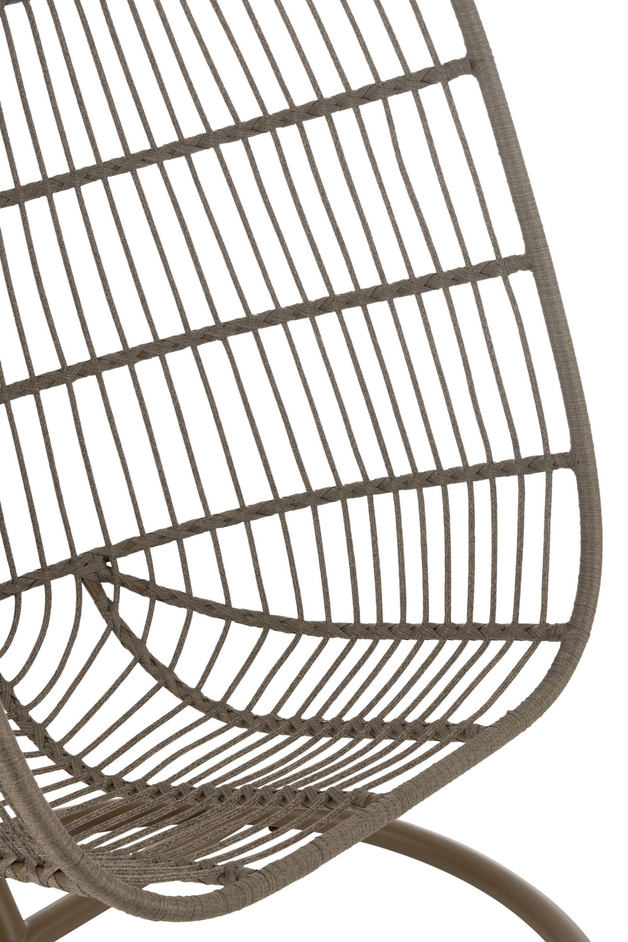Hangstoel Egga Staal/Touw Bruin - J-LINE