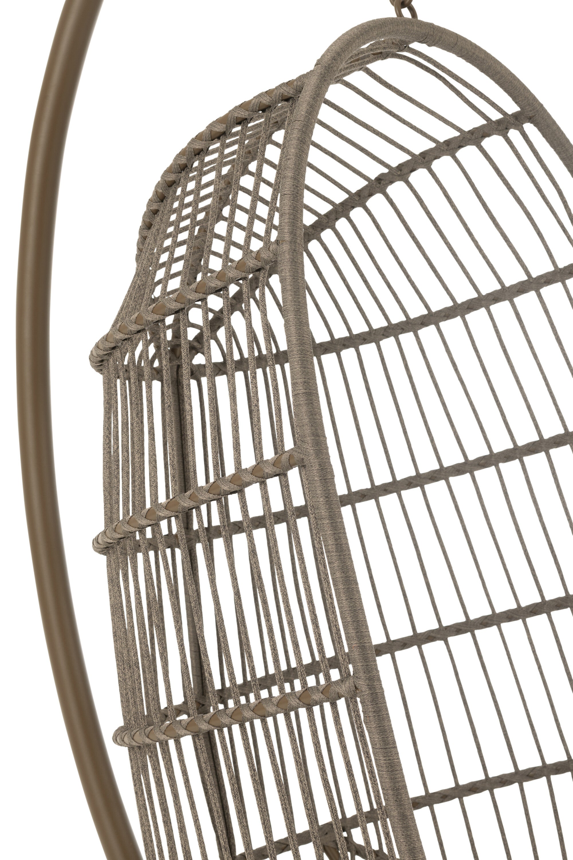 Hangstoel Egga Staal/Touw Bruin - J-LINE