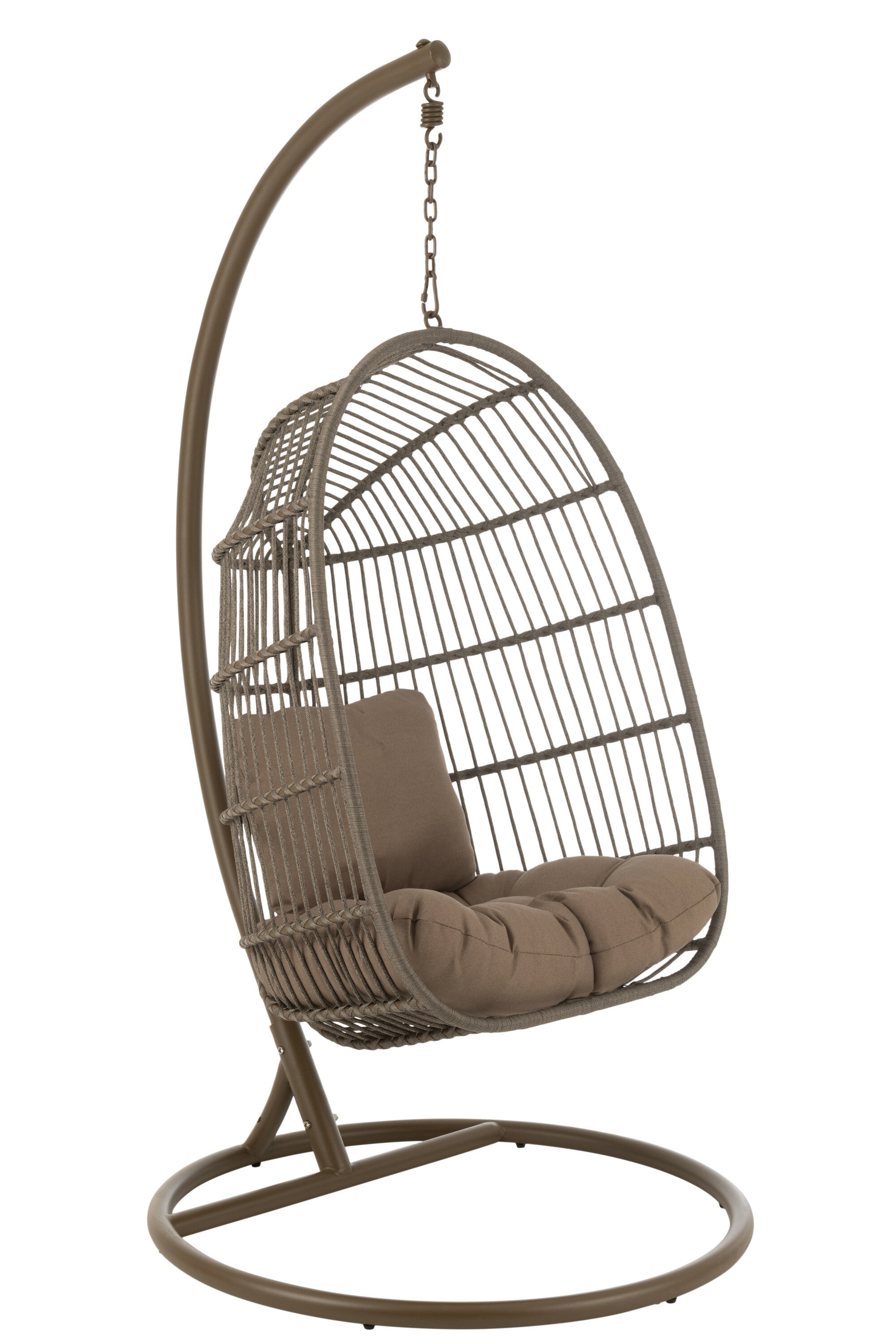 Hangstoel Egga Staal/Touw Bruin - J-LINE