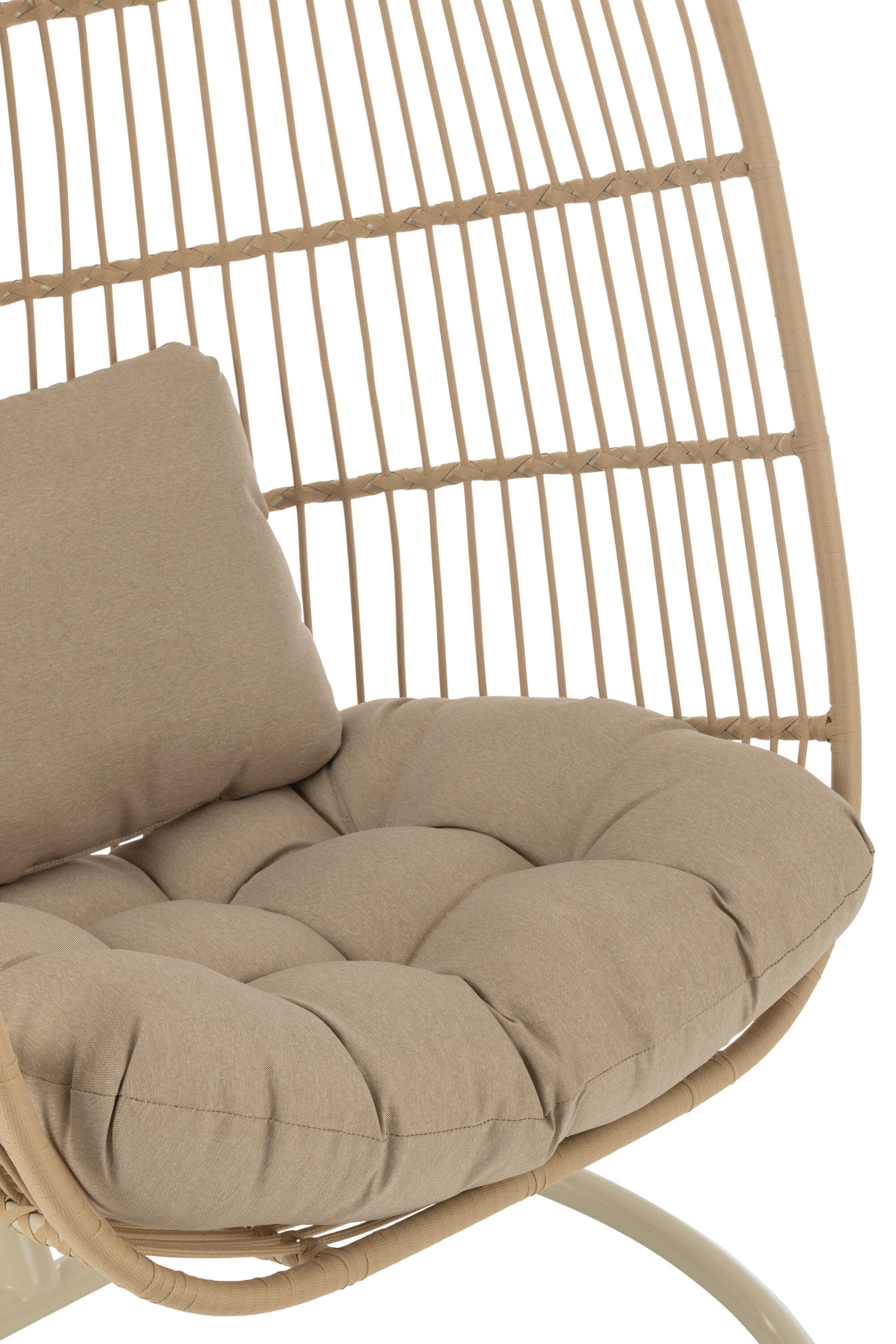 Hangstoel Egga Staal/Touw Beige - J-LINE