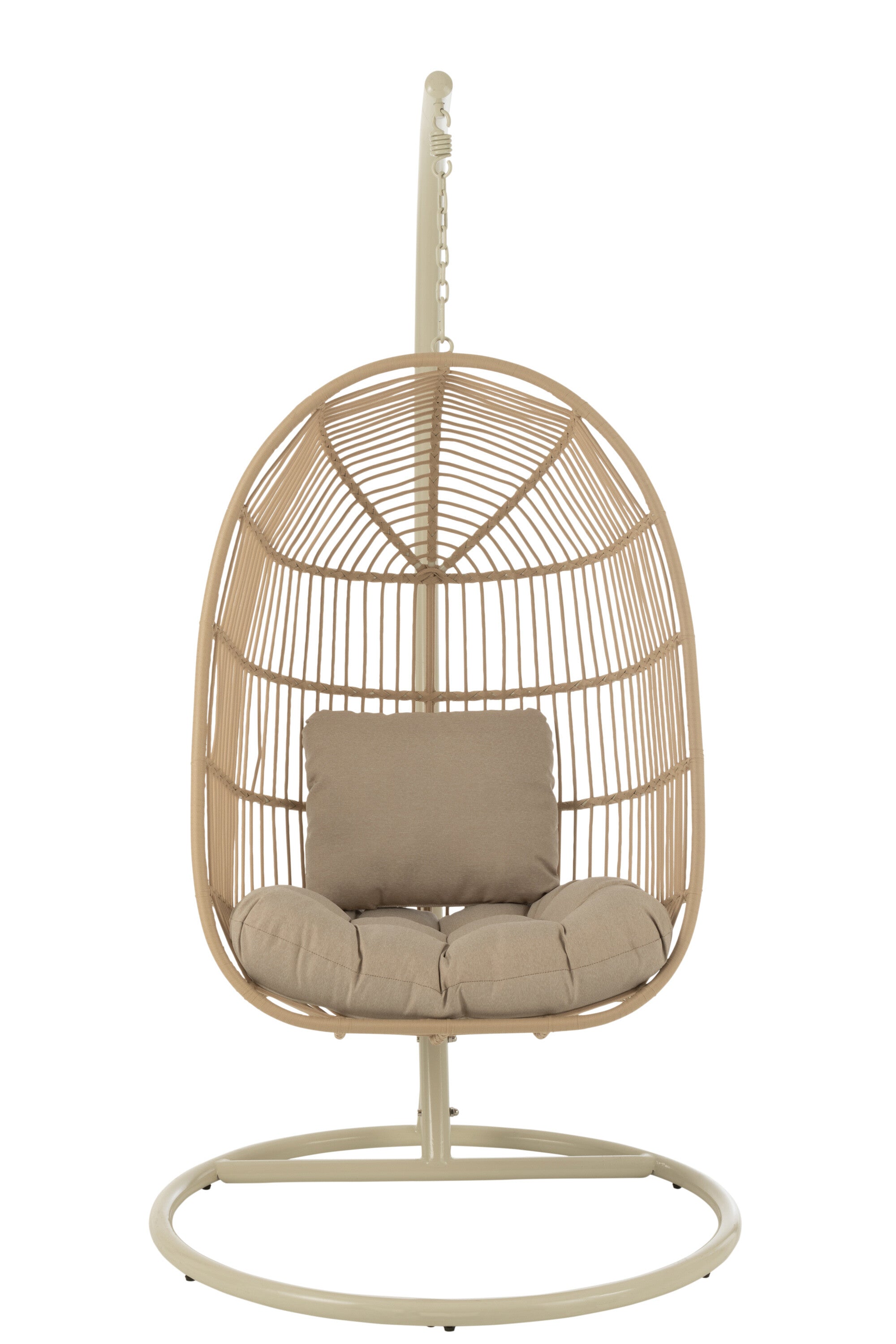 Hangstoel Egga Staal/Touw Beige - J-LINE