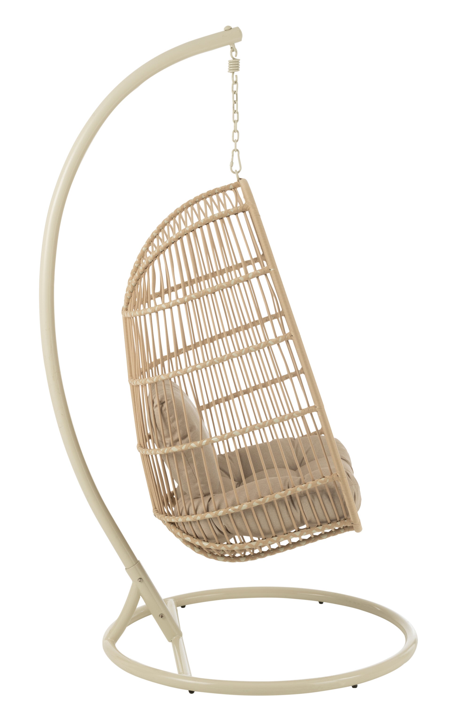 Hangstoel Egga Staal/Touw Beige - J-LINE
