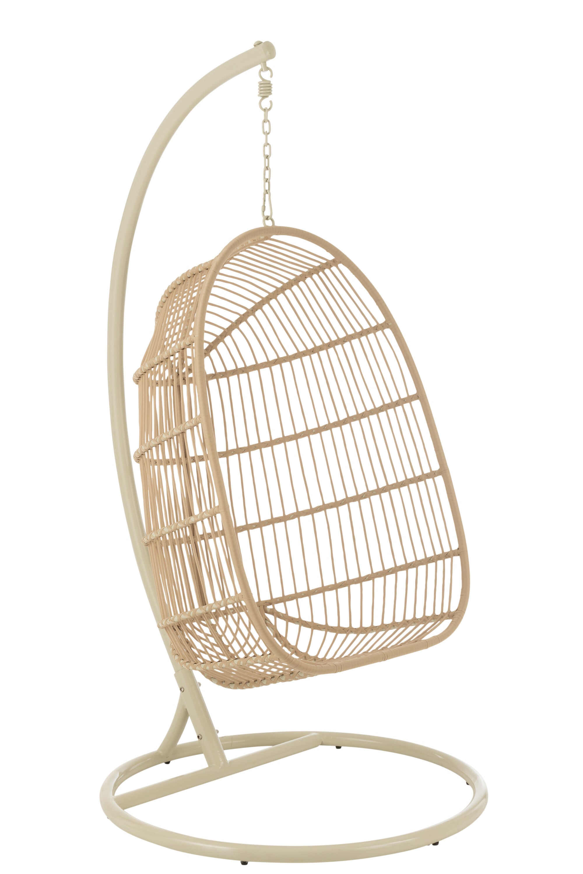Hangstoel Egga Staal/Touw Beige - J-LINE