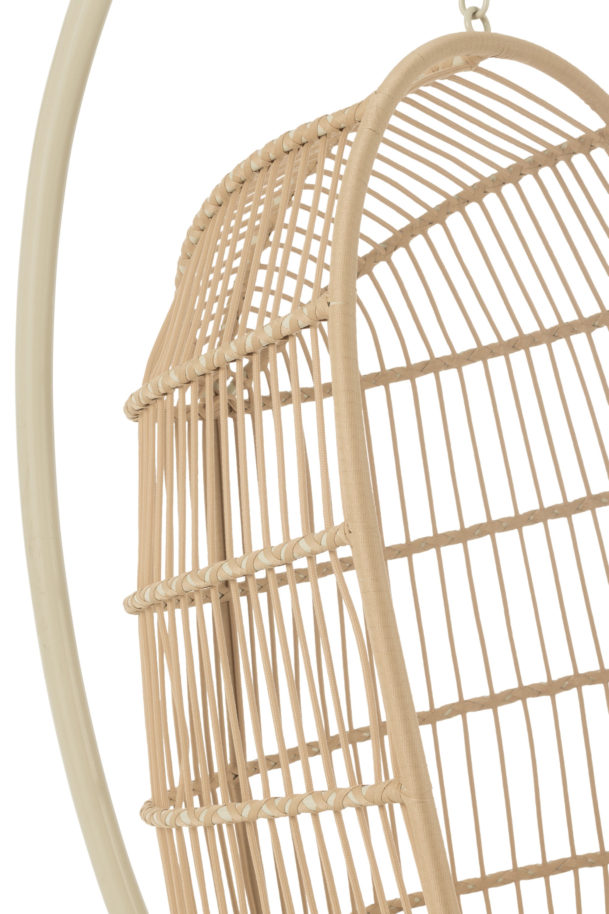 Hangstoel Egga Staal/Touw Beige - J-LINE