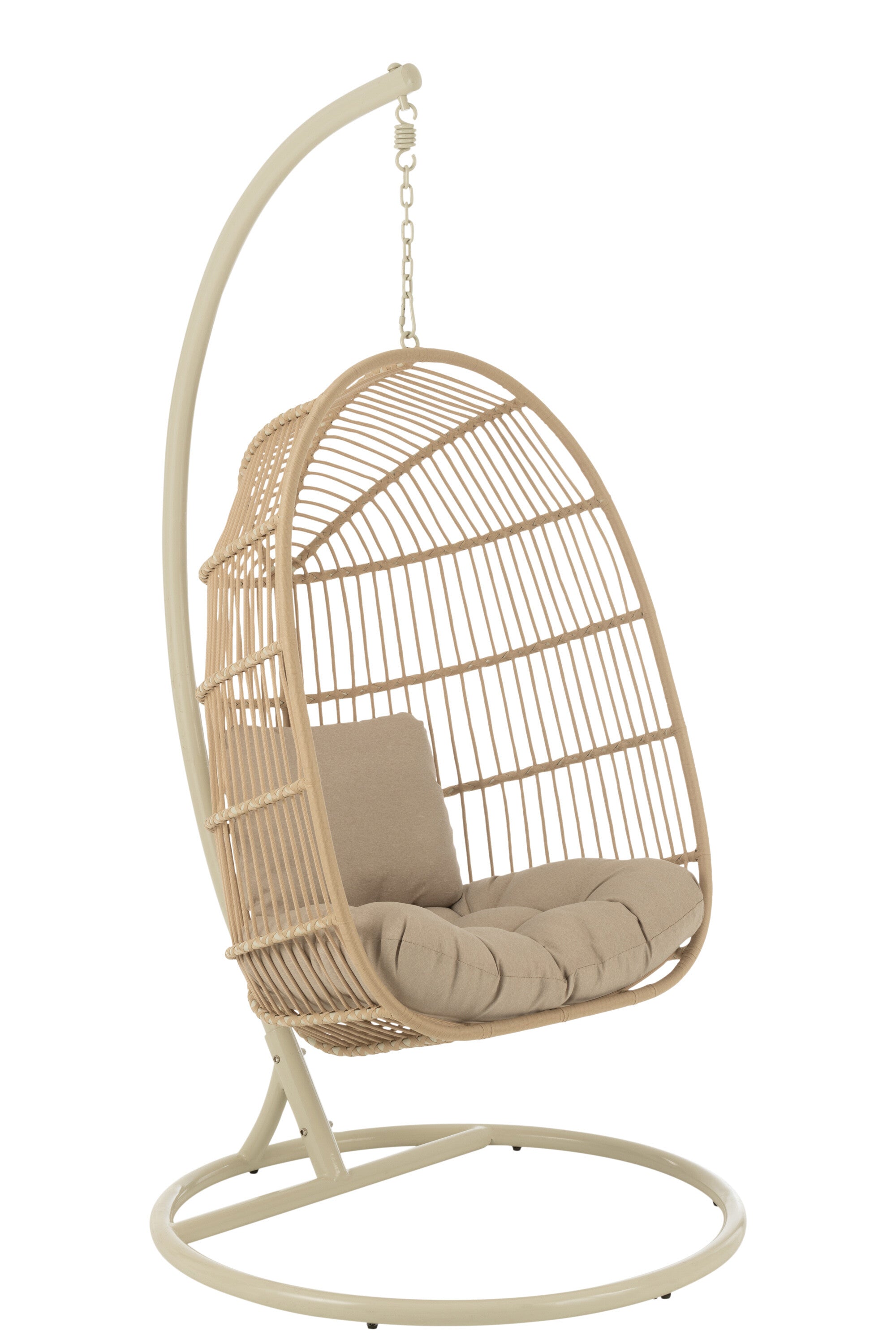 Hangstoel Egga Staal/Touw Beige - J-LINE